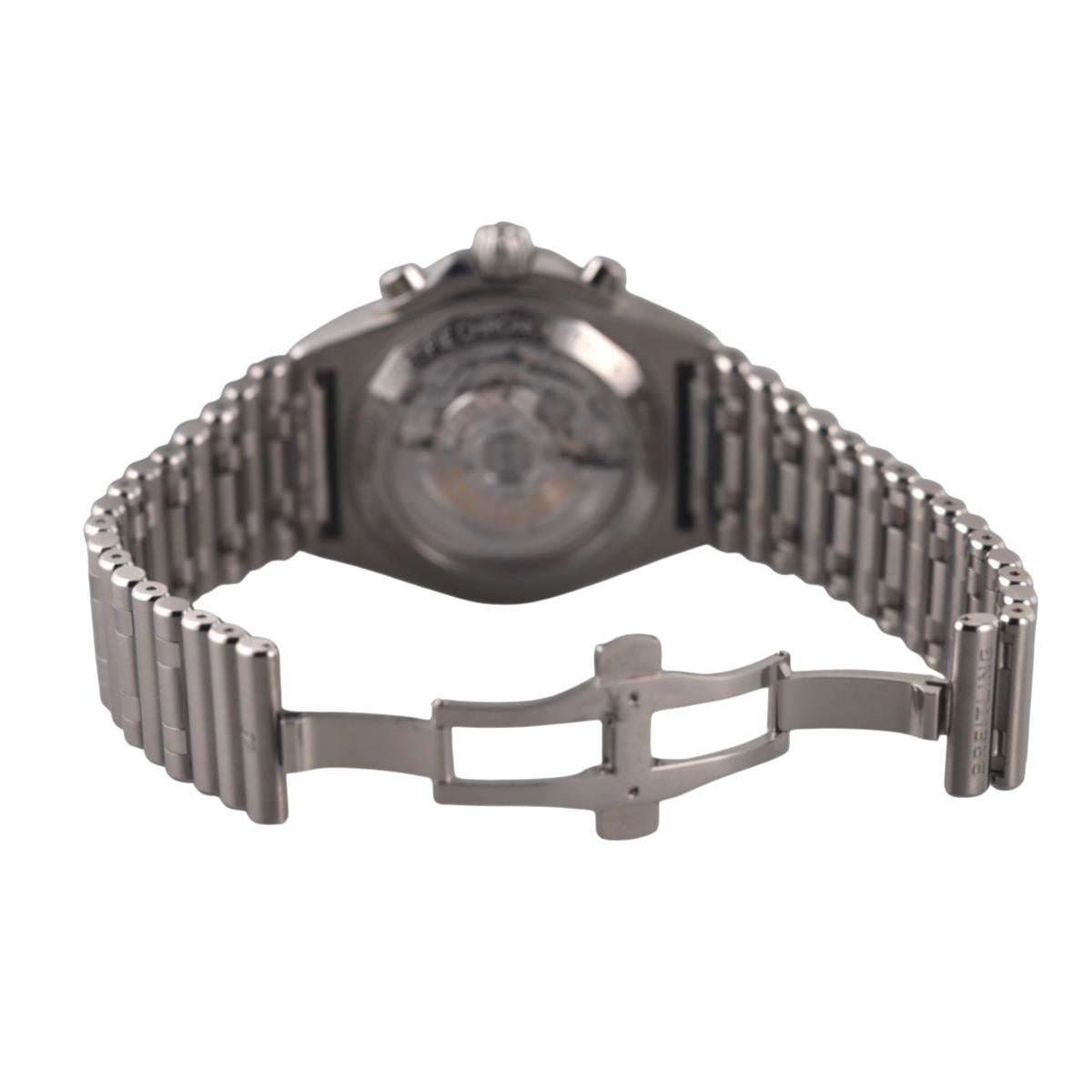 Breitling Chronomat B01 42 Black Dial Steel Automatic Watch AB0134