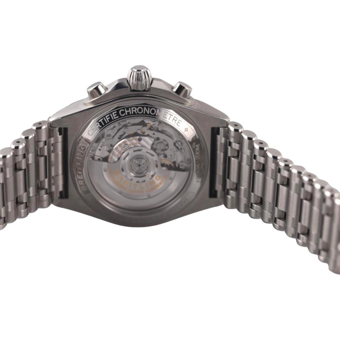 Breitling Chronomat B01 42 Black Dial Steel Automatic Watch AB0134