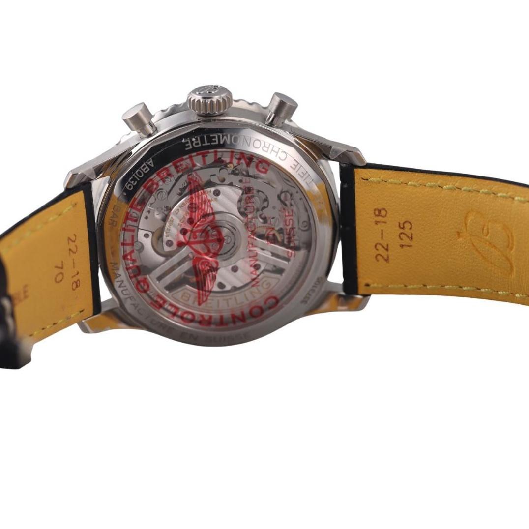 Breitling Navitimer B01 Chronograph 41 Blue Dial Steel Automatic Watch AB0139