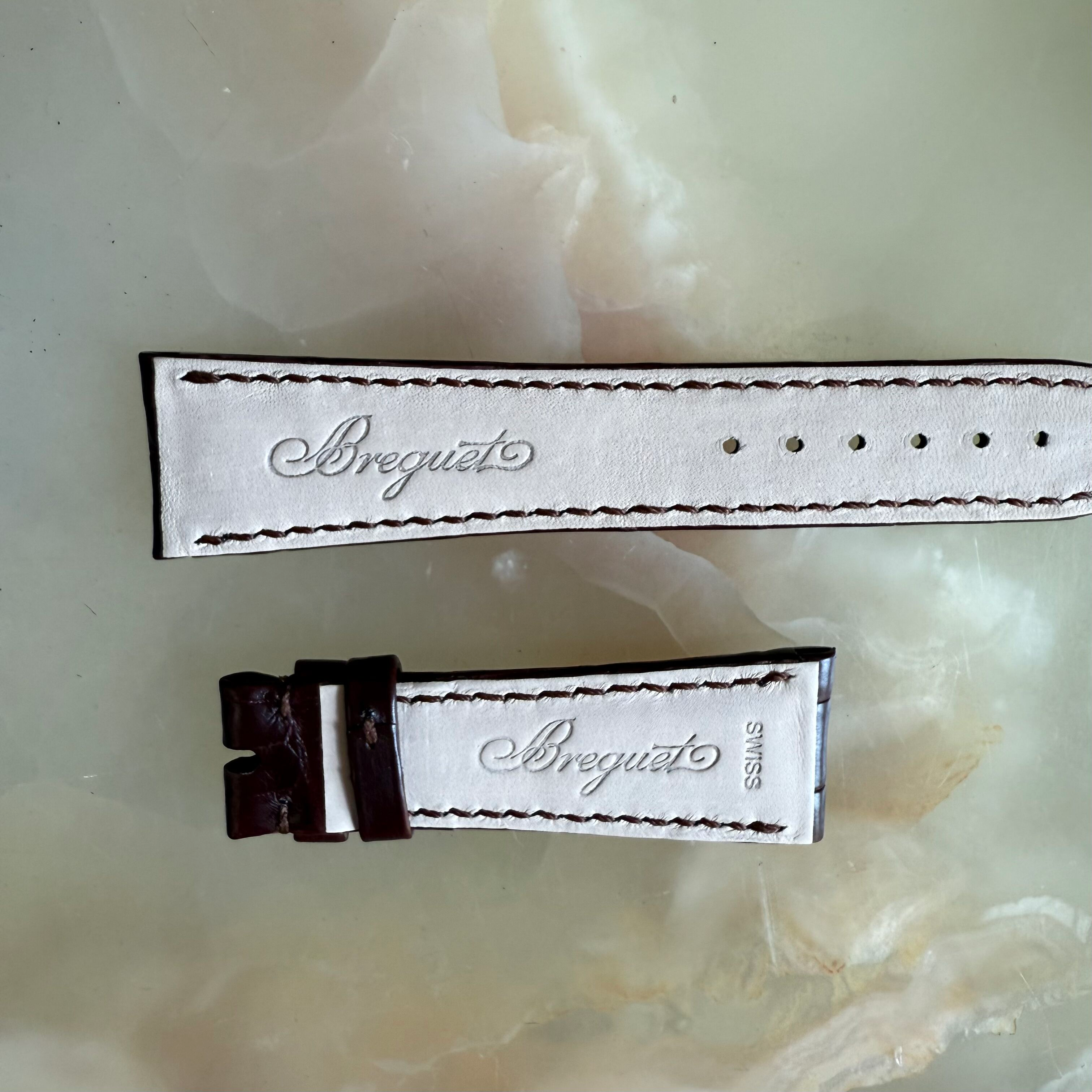 Authentic Breguet Brown Alligator Watch Strap Band 20mm
