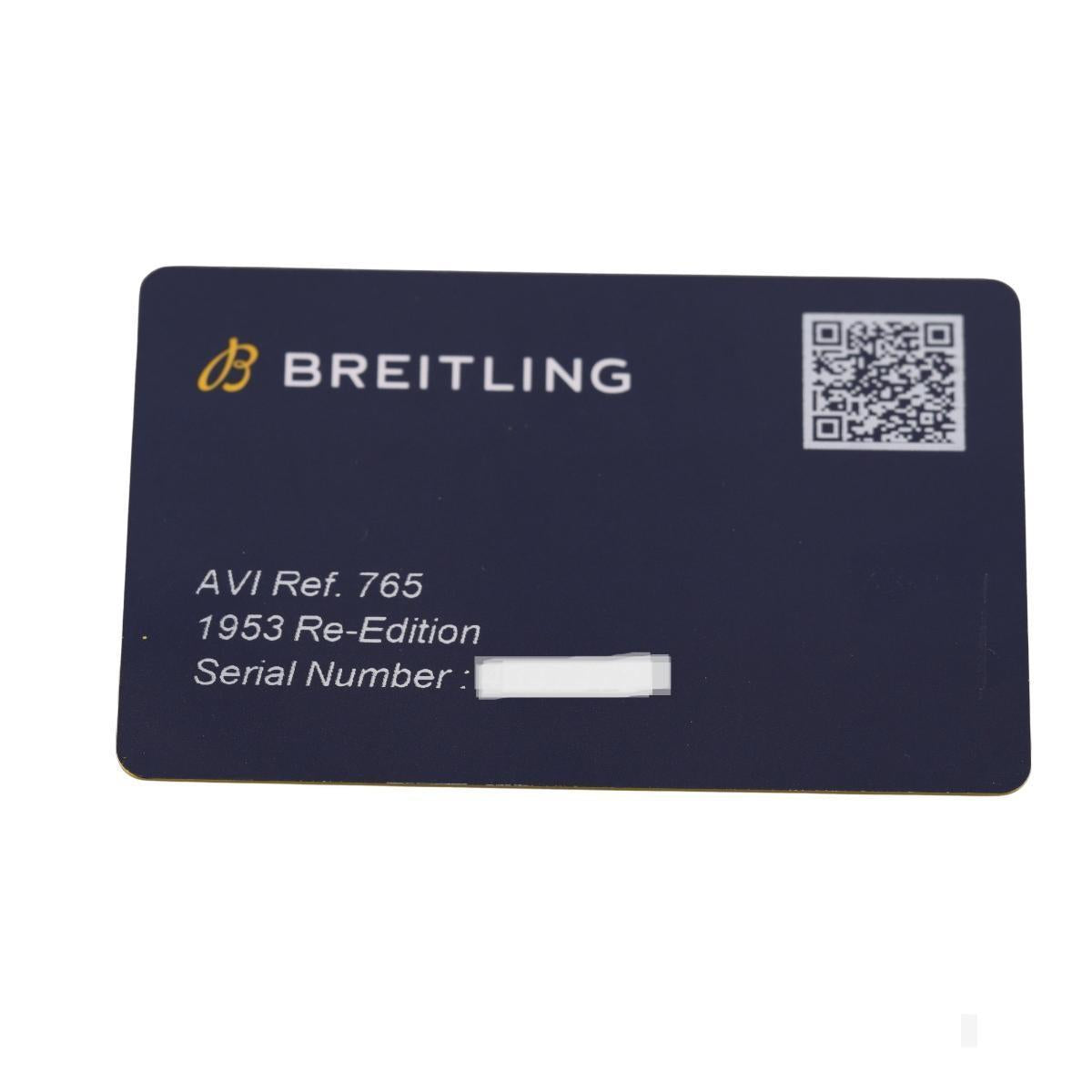 Breitling Classic AVI 1953 Re-Edition Chronograph Hand Wind Watch Ref.765