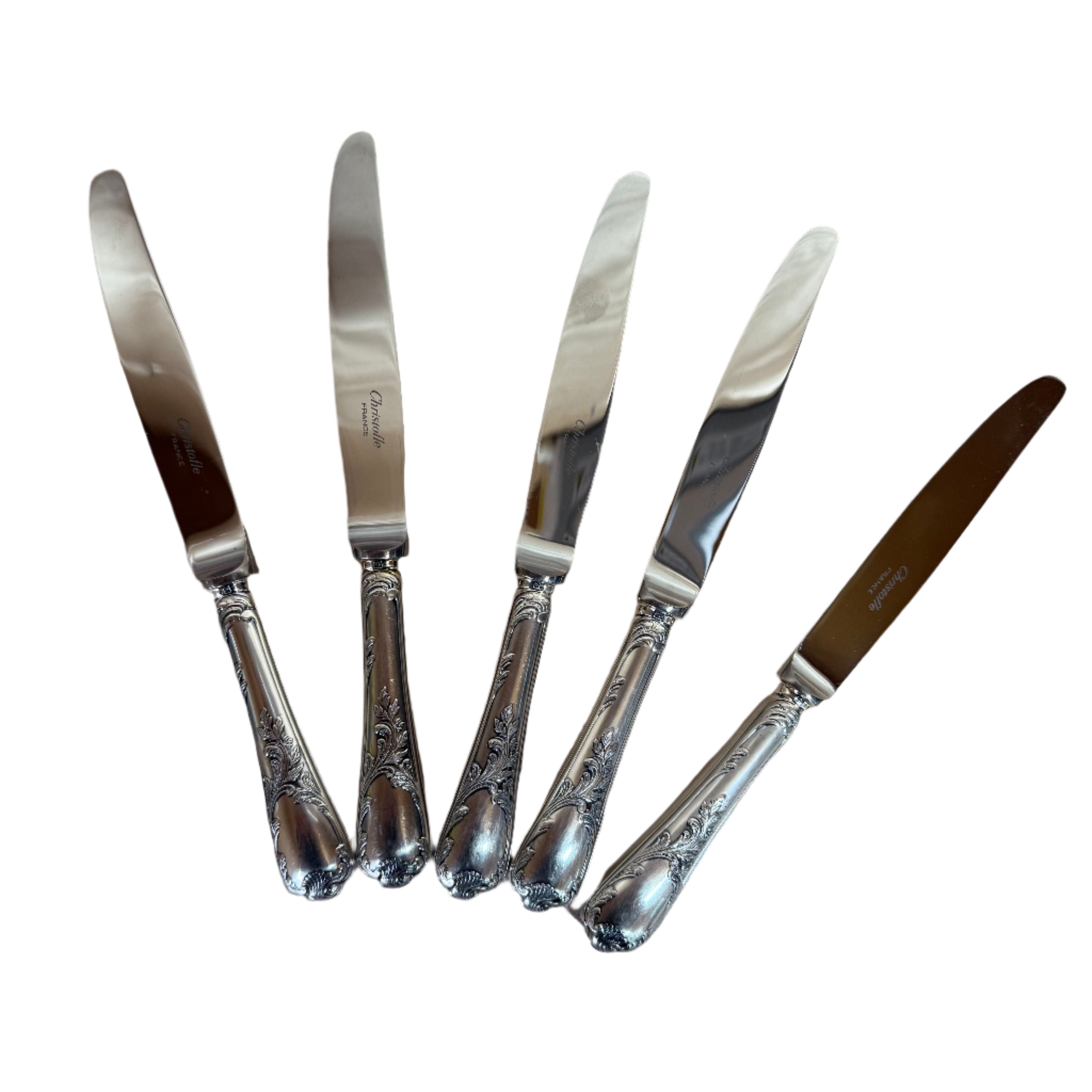 Christofle Marly Dessert Knife Set of 5 B0000801002