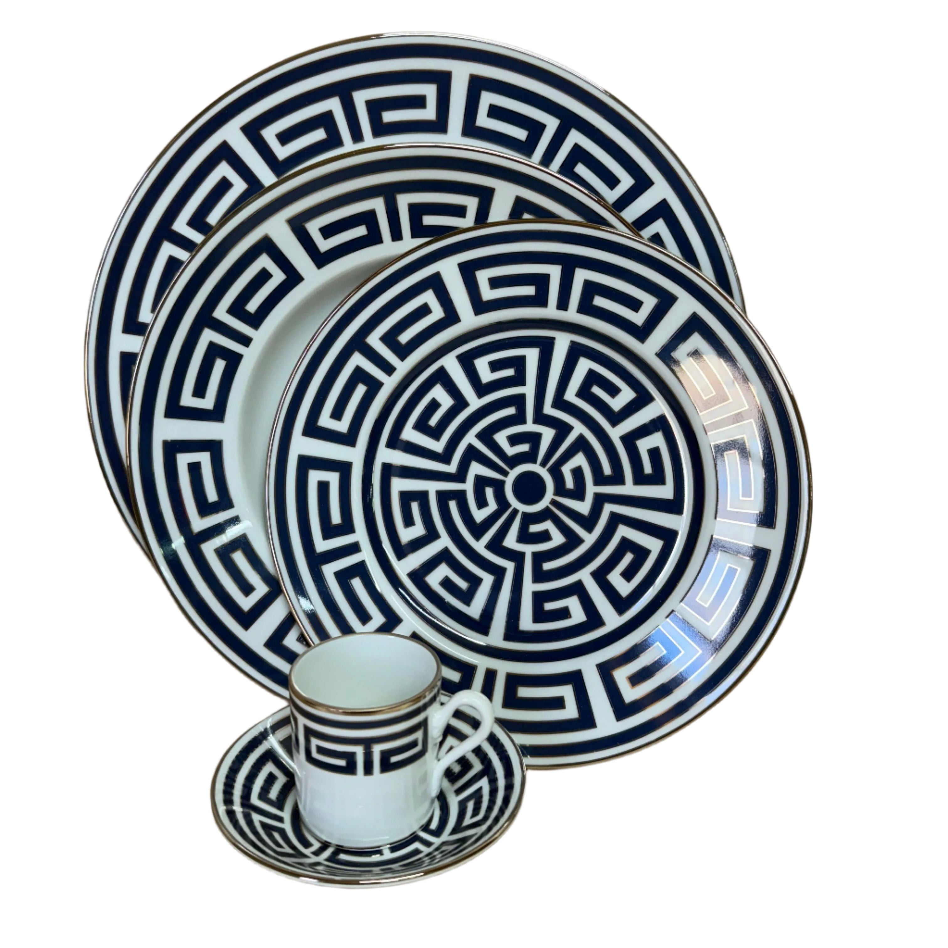 Richard Ginori Labirinto Blue 5 pc Dinner Place Setting