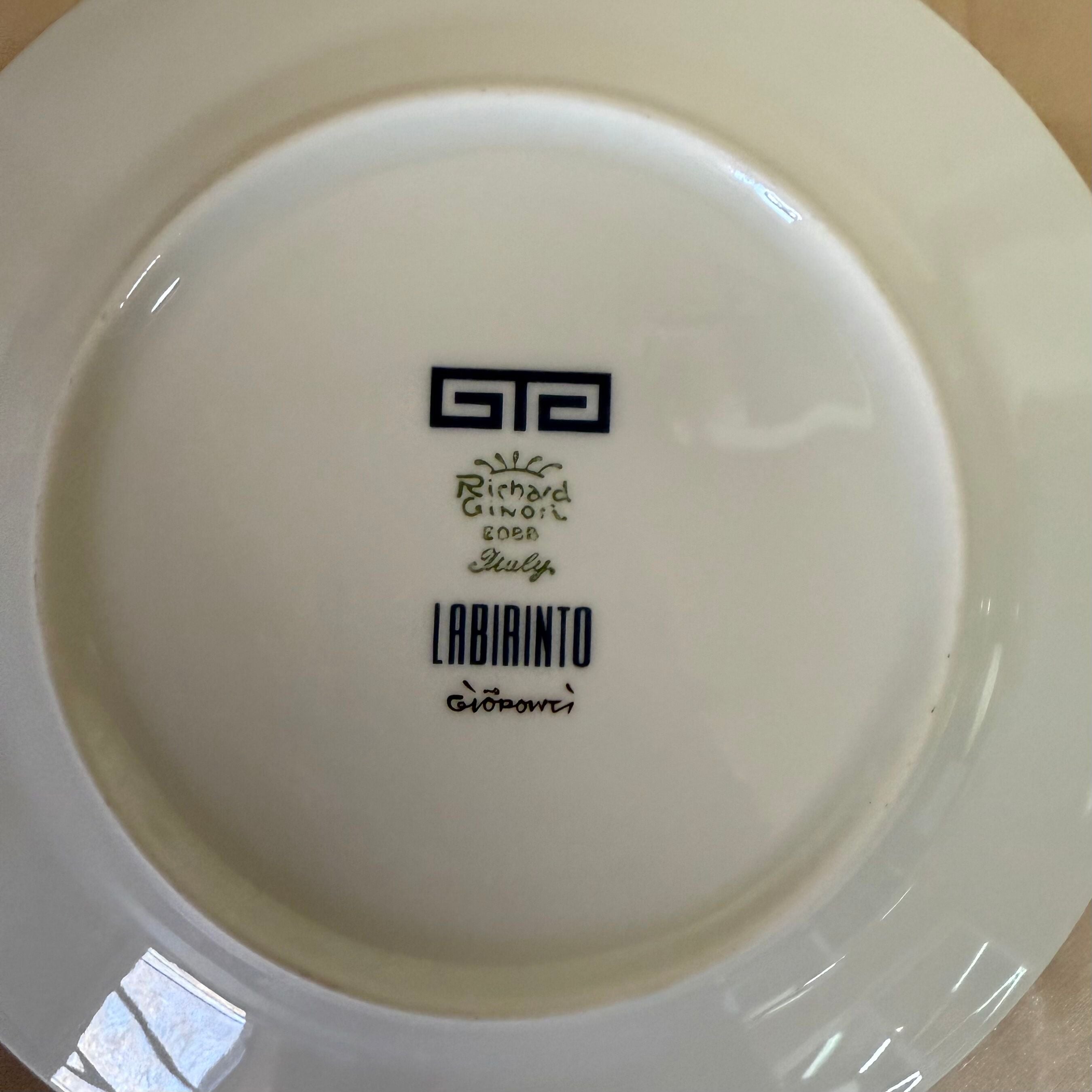 Richard Ginori Labirinto Blue 5 pc Dinner Place Setting