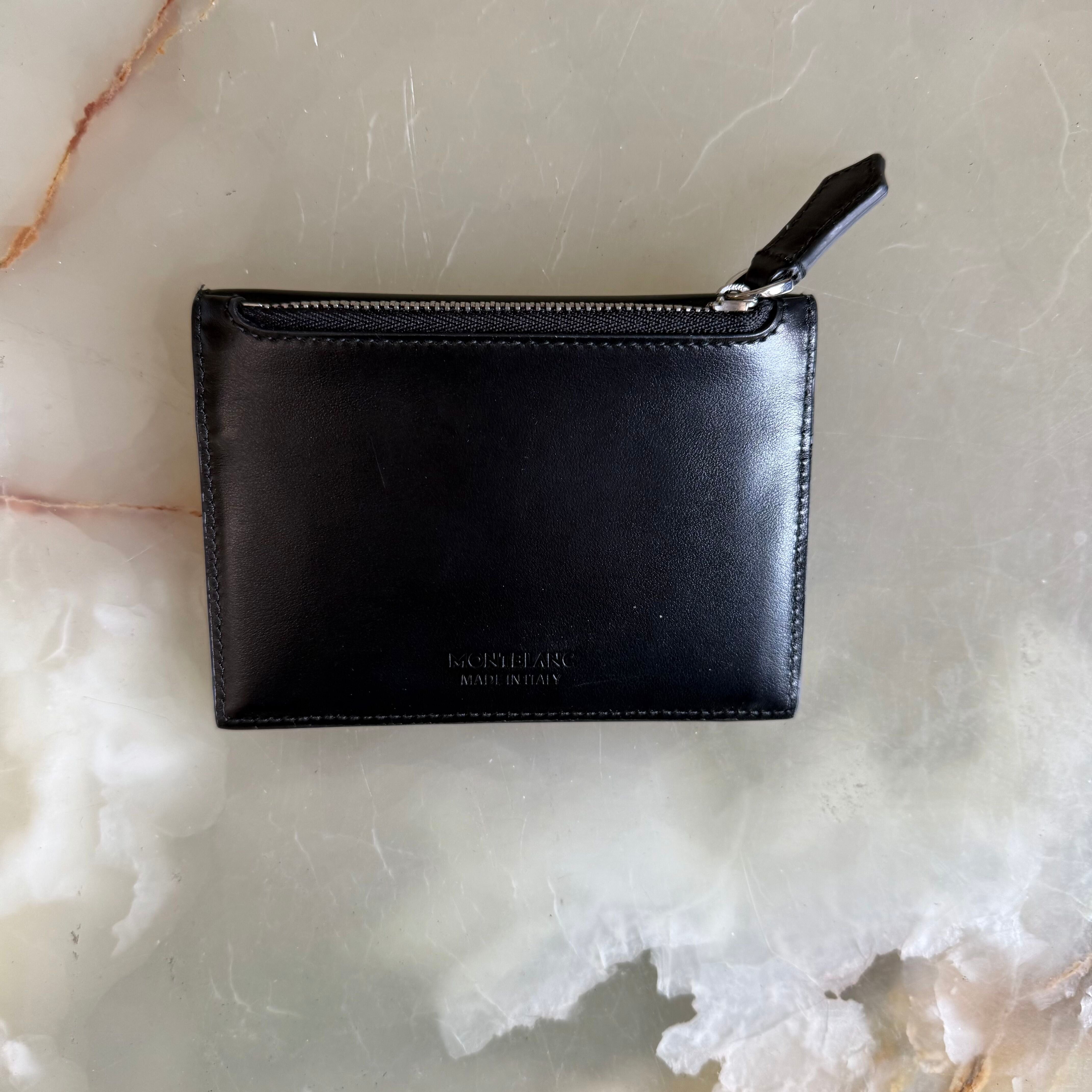 Montblanc Meisterstuck Leather Zipper Card Holder 129907