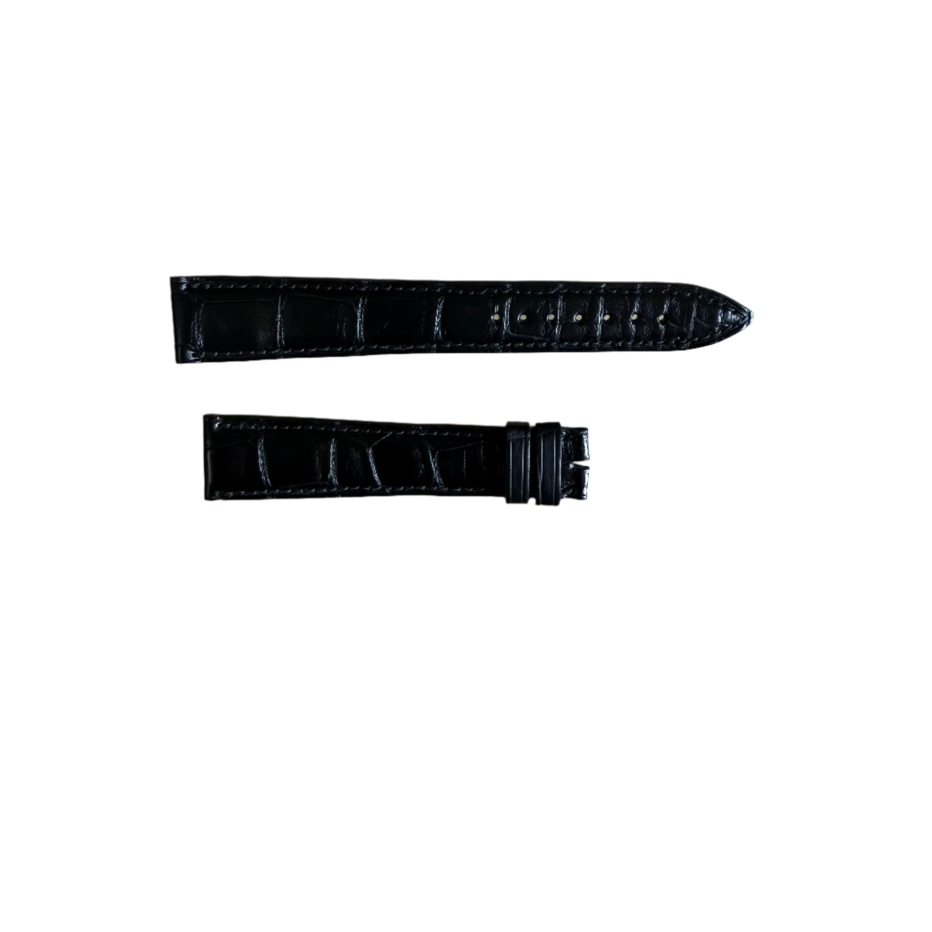 Authentic Blancpain Black Alligator Watch Strap Band 19mm