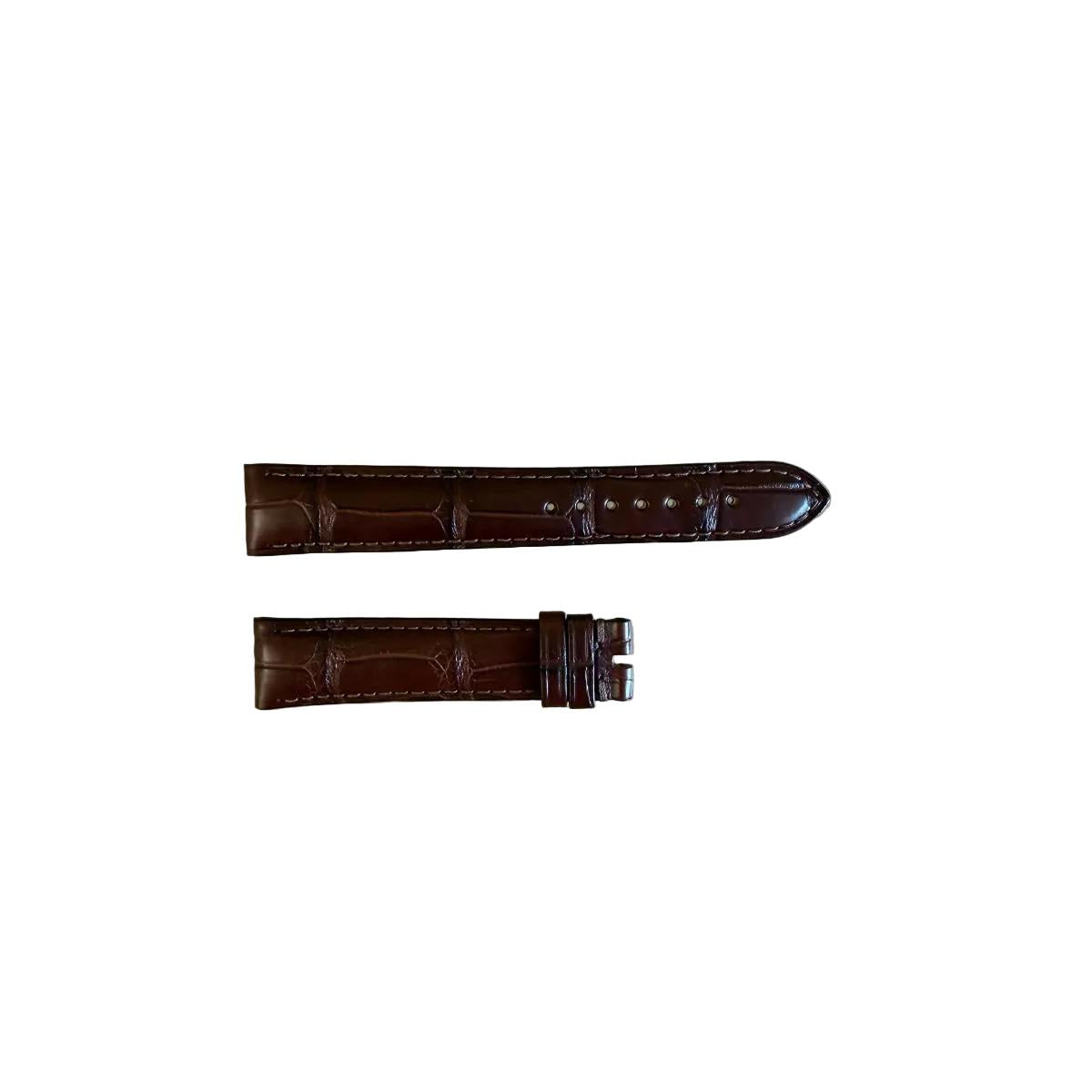 Authentic Omega Brown Crocodile Watch Strap Band 18mm 98000015