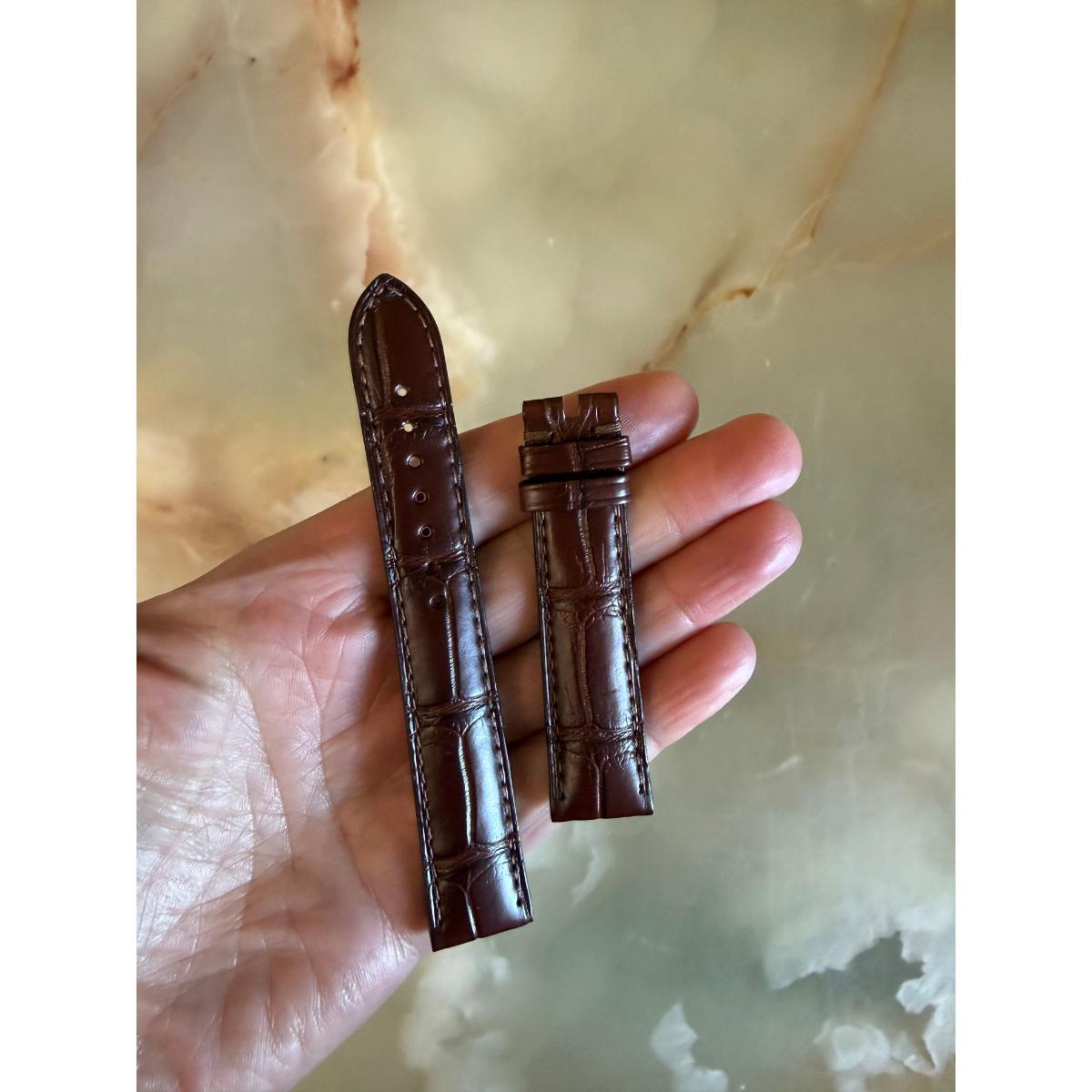 Authentic Omega Brown Crocodile Watch Strap Band 18mm 98000015