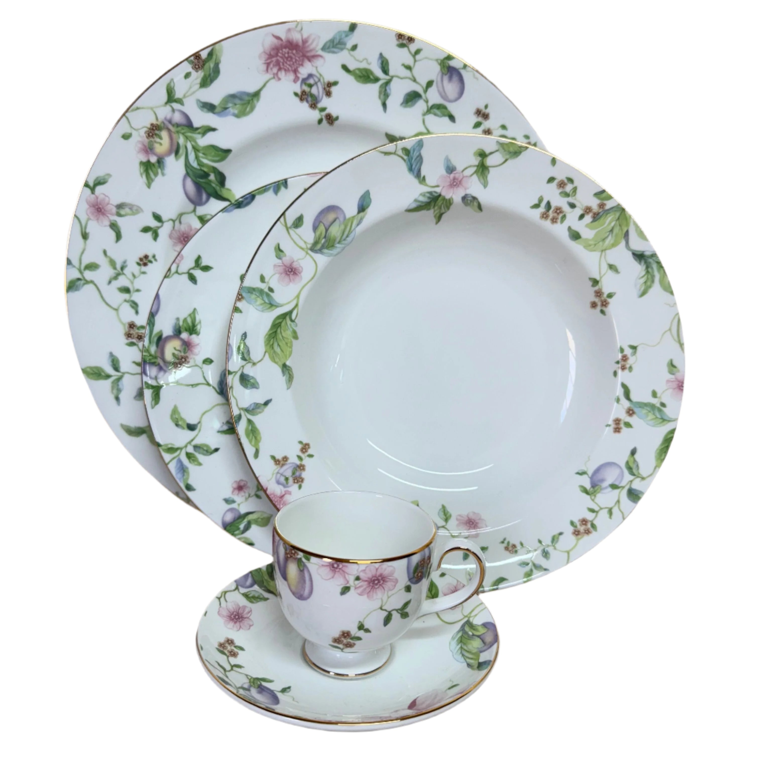 Wedgwood Sweet Plum 5 pc Dinner Place Setting