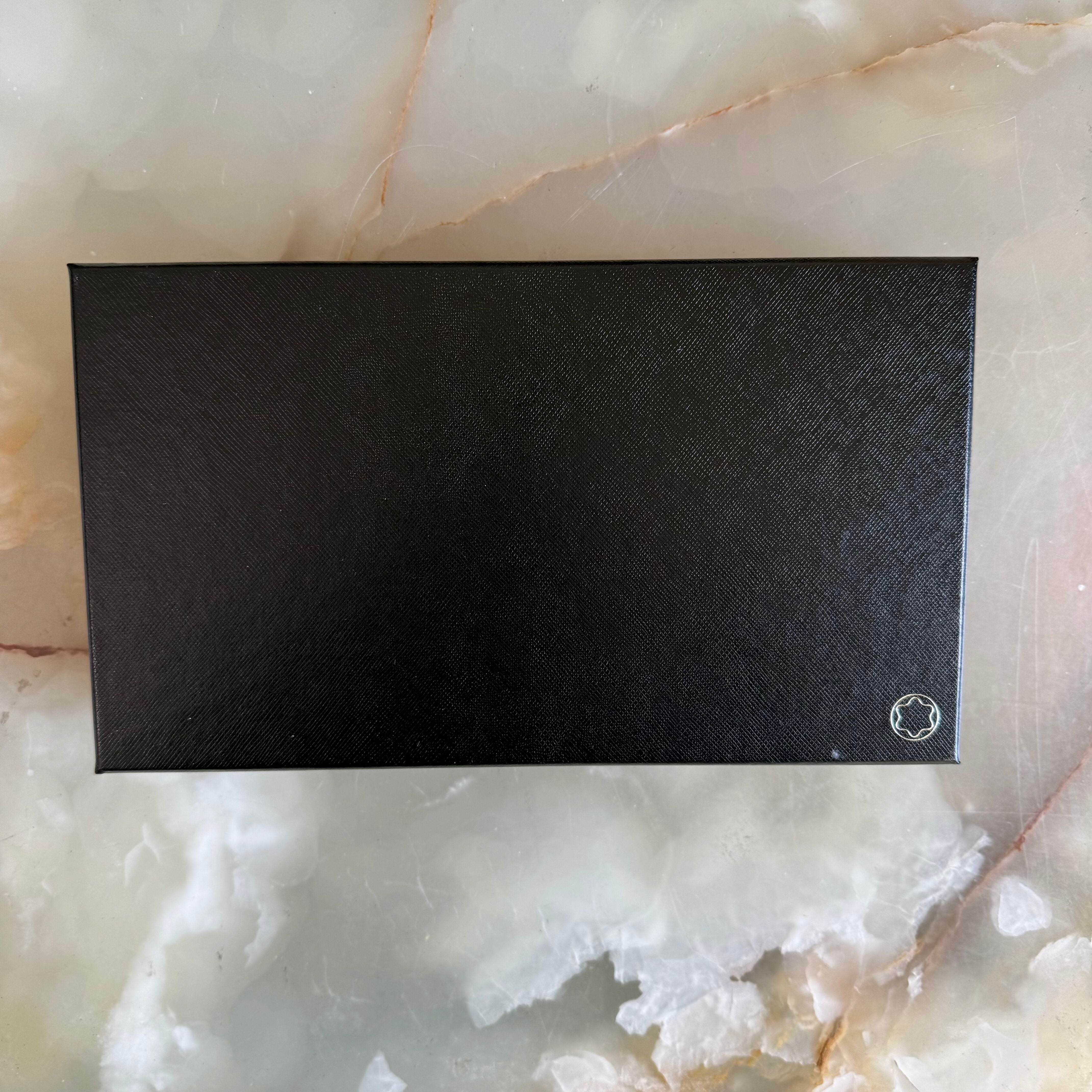 Montblanc Boheme Black Leather Wallet w Flap & Coin Case 109322