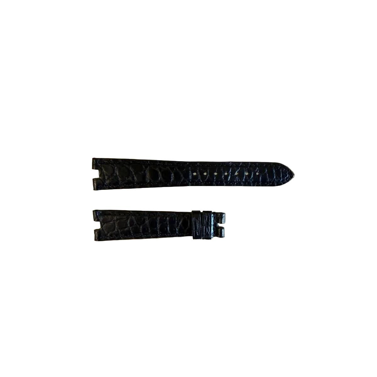 Authentic Omega Black Crocodile Watch Strap Band 18mm 032FAAC181411