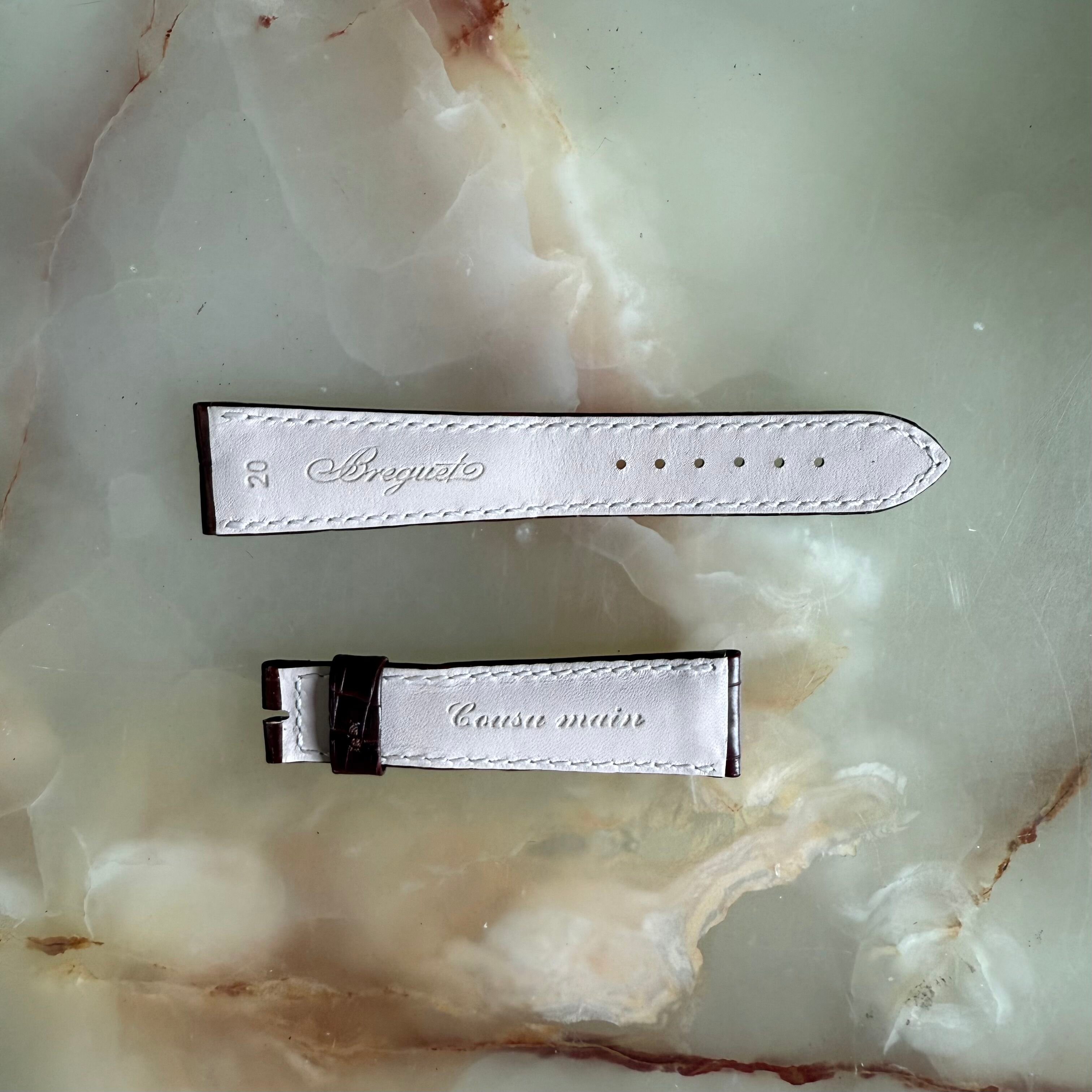 Authentic Blancpain Brown Alligator Watch Strap Band 20mm
