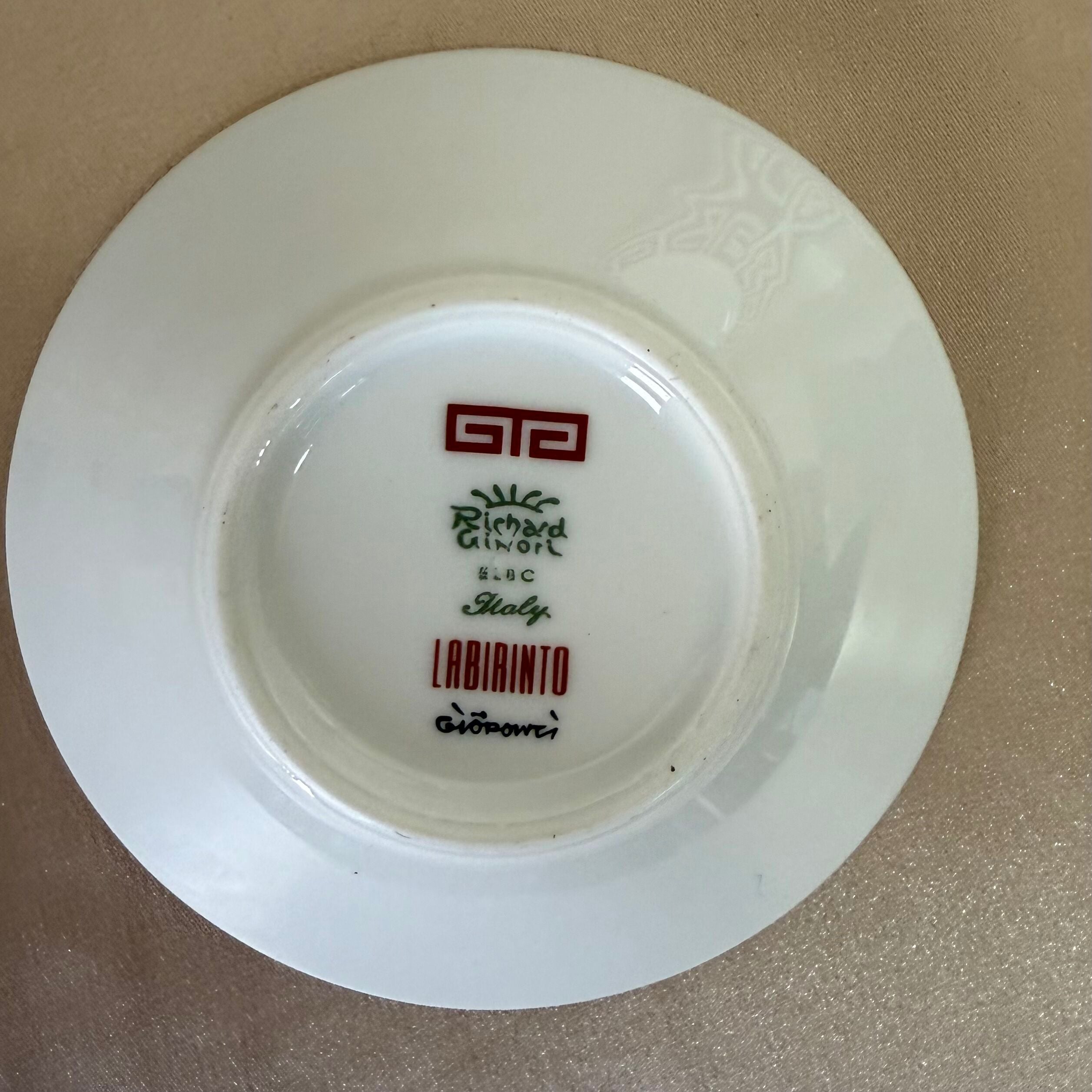 Richard Ginori Labirinto Red 5 pc Dinner Place Setting