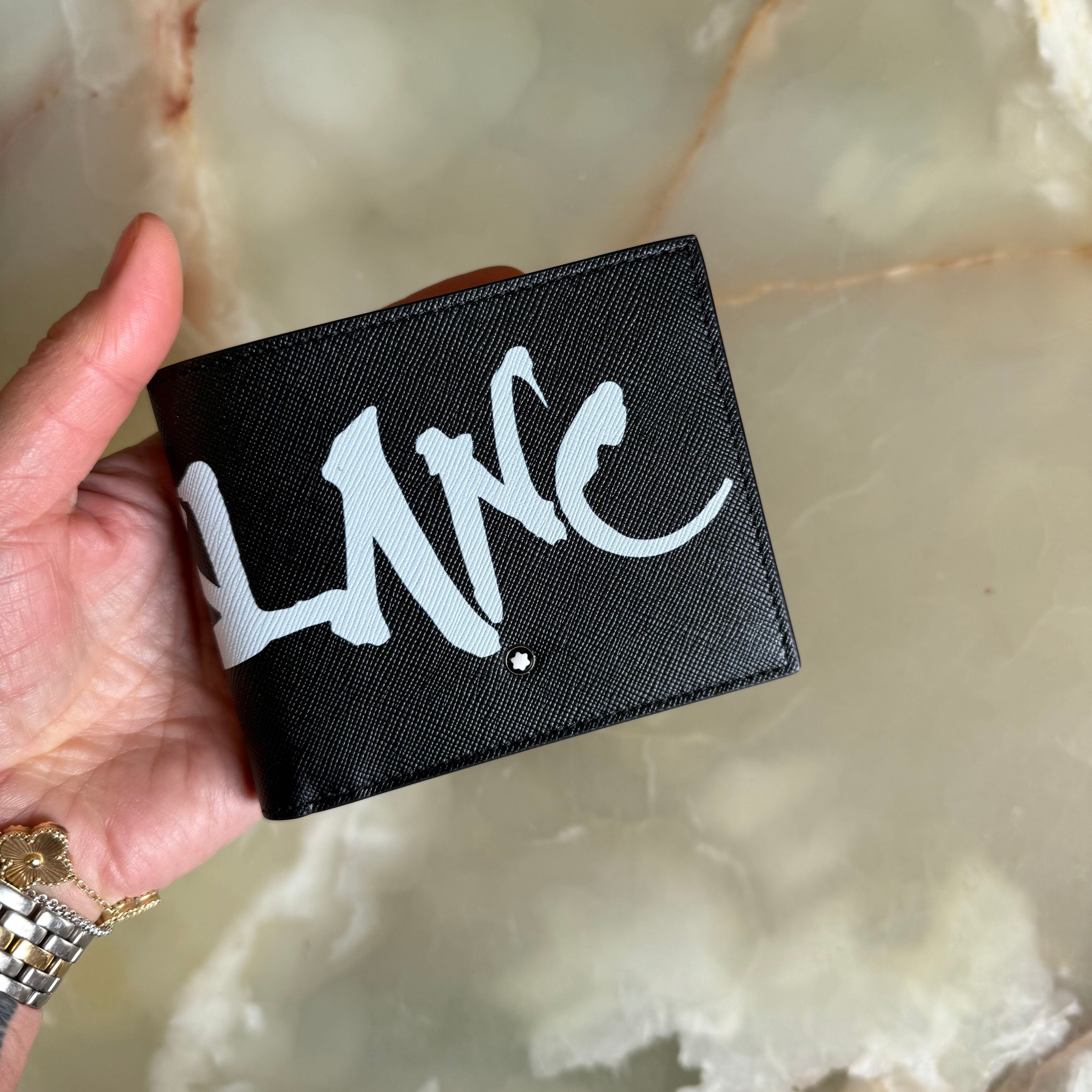 Montblanc Sartorial Calligraphy Print Wallet 124138