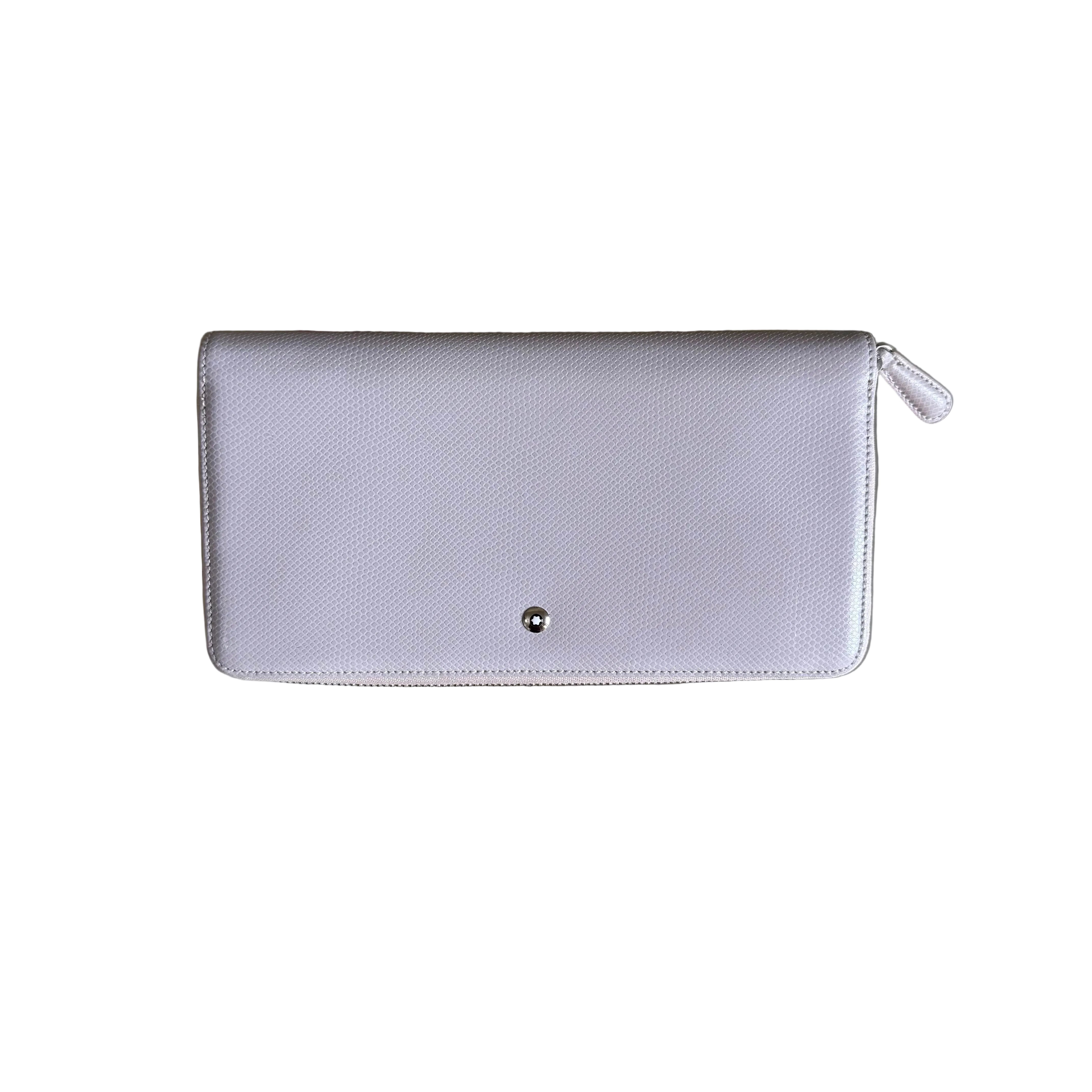 Montblanc Boheme Lavender Leather Wallet w Flap & Coin Case 106806