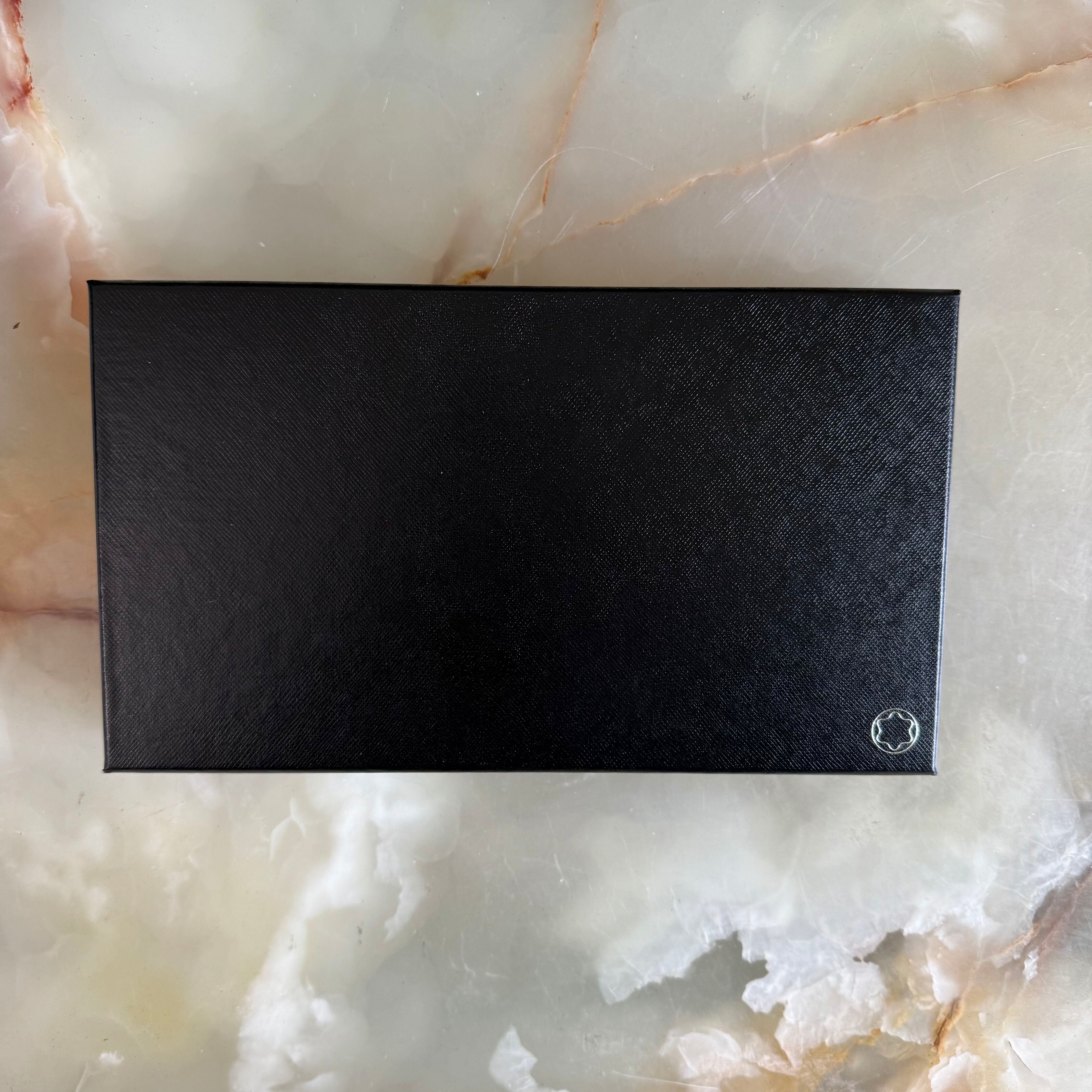 Montblanc Boheme Blue Leather Wallet w Zip & Coin Case 107625