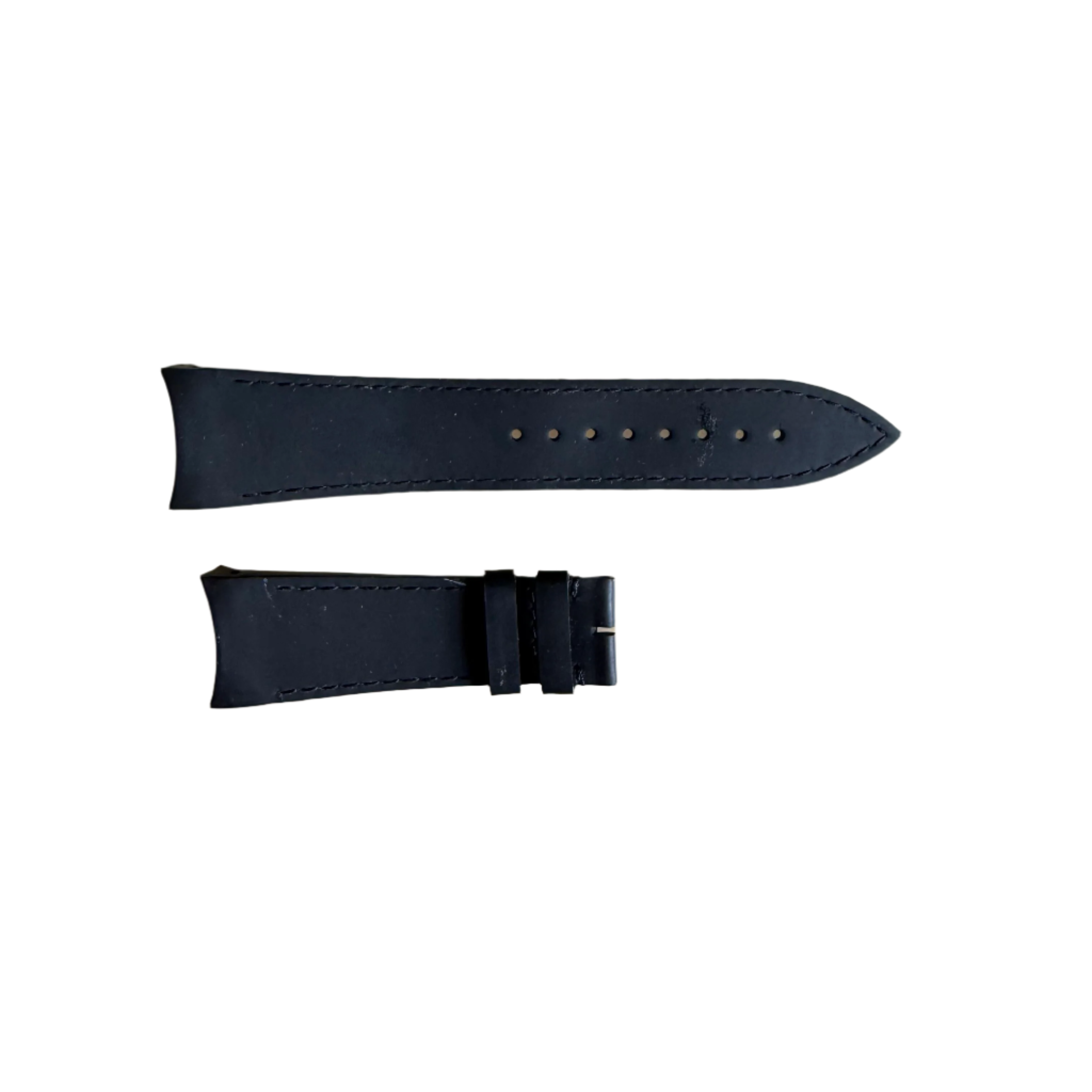 Authentic Blancpain Black Rubber Watch Strap Band 22mm 2041 0FL2