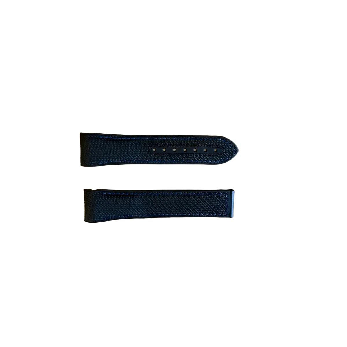 Authentic Omega Black Rubber Watch Strap Band 22mm CVZ005518