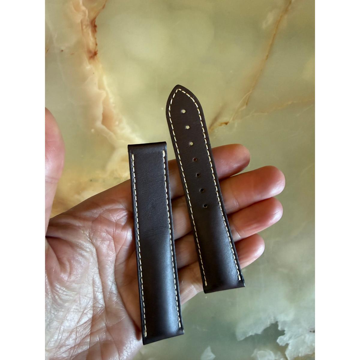 Authentic Omega Brown Leather Watch Strap Band 21mm 98000150