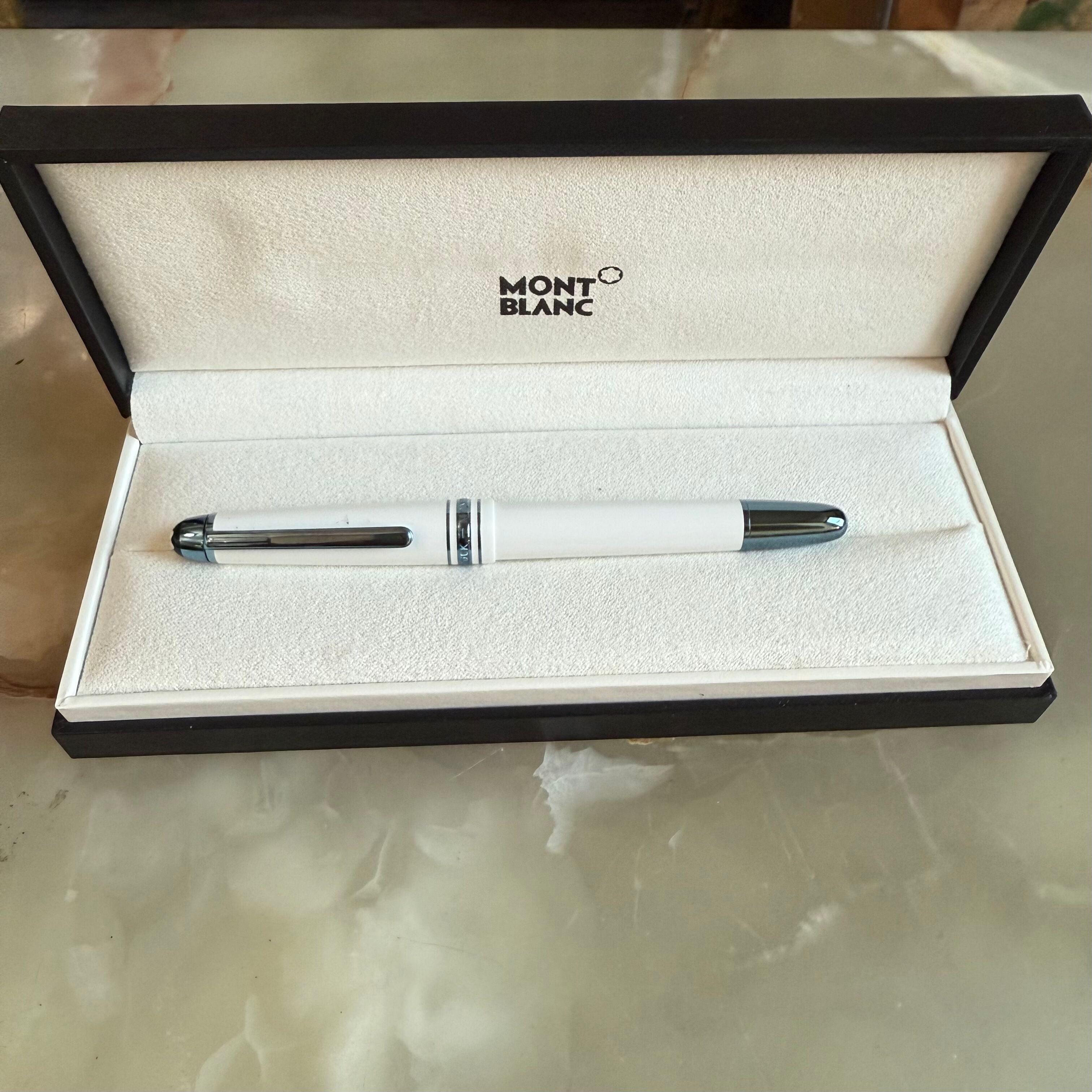 Montblanc Meisterstuck 145 Glacier Classique White Fountain Pen 129398