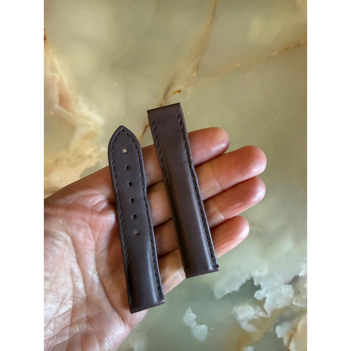 Authentic Omega Brown Leather Watch Strap Band 17mm 98000156