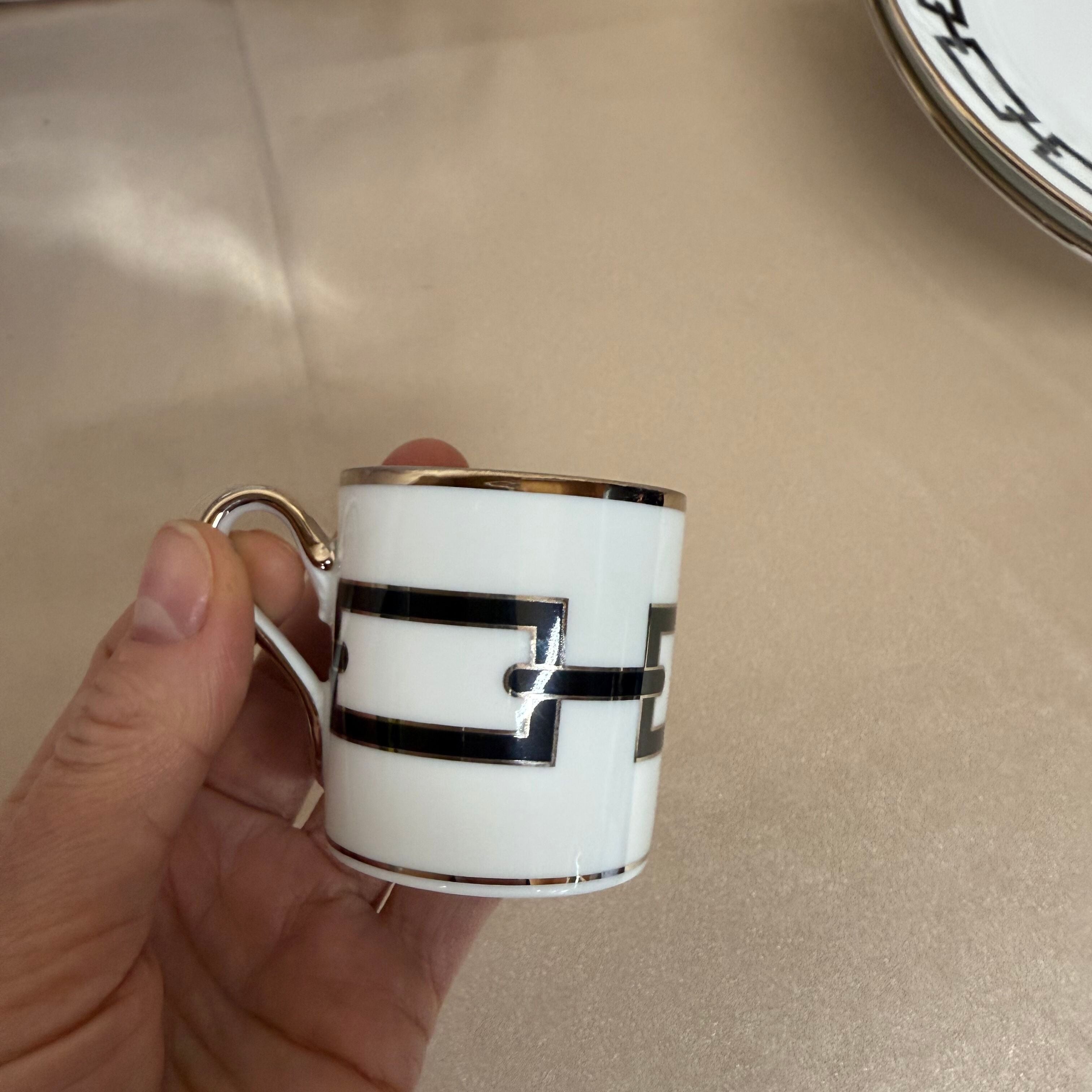 Richard Ginori Catene Black 5 pc Dinner Place Setting