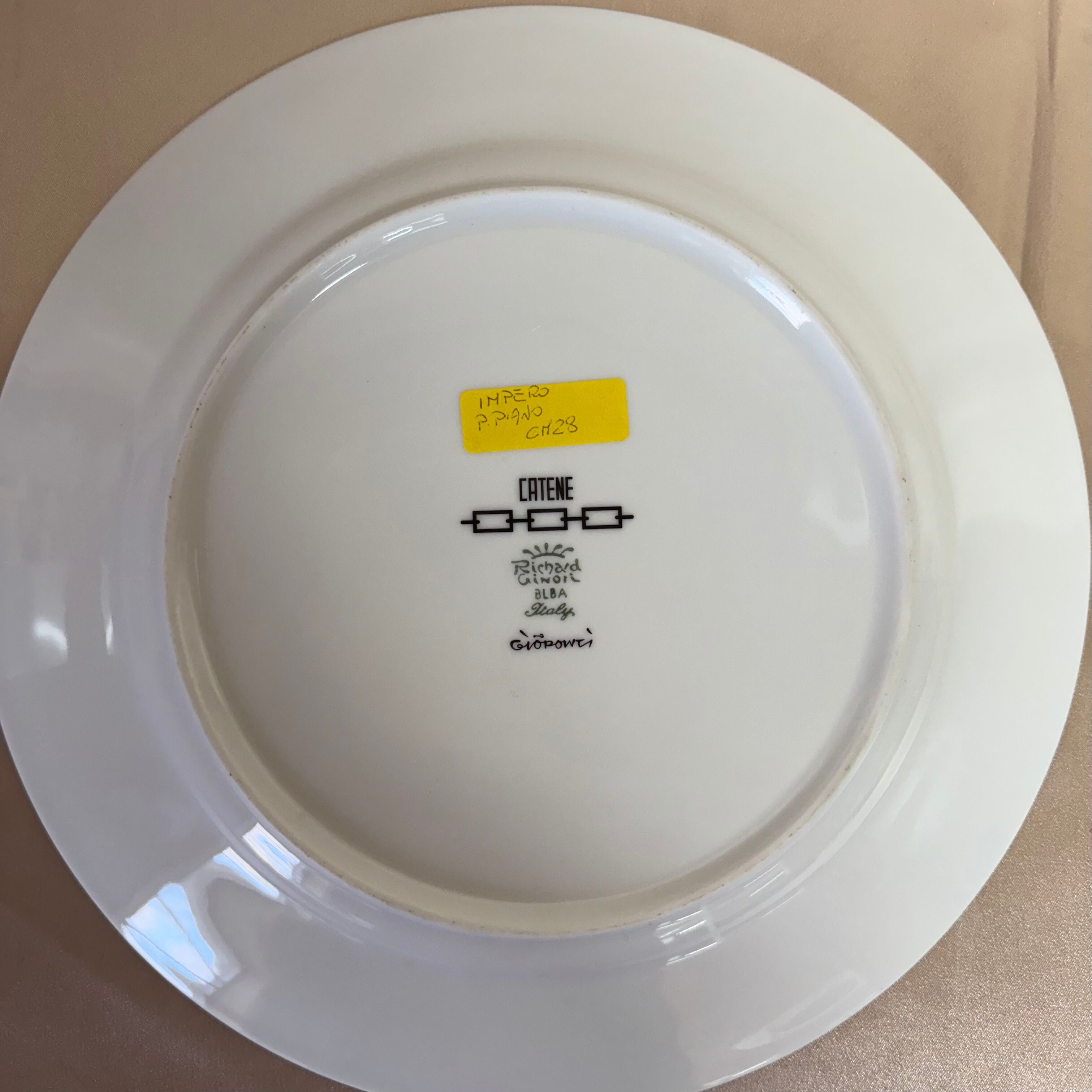 Richard Ginori Catene Black 5 pc Dinner Place Setting