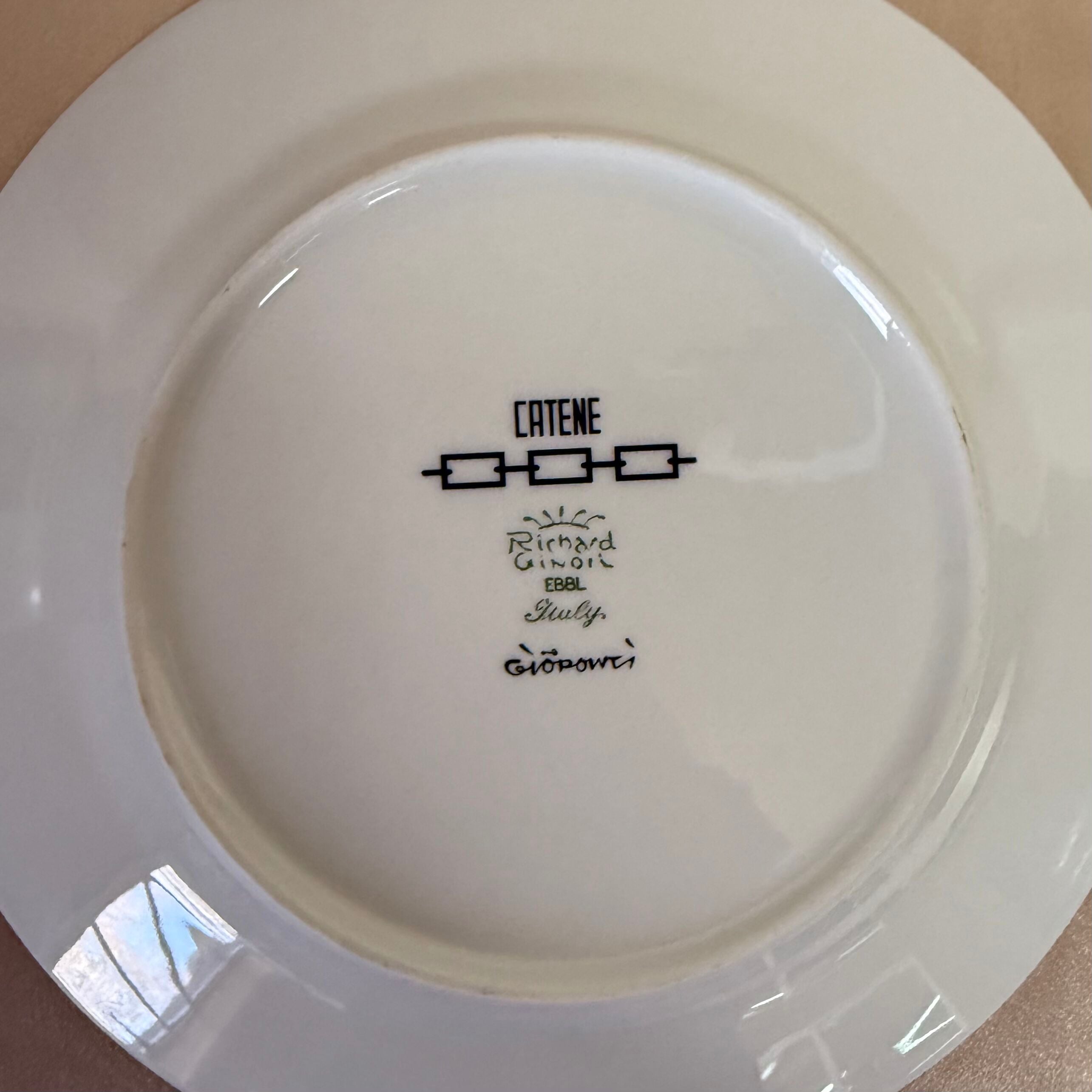 Richard Ginori Catene Black 5 pc Dinner Place Setting