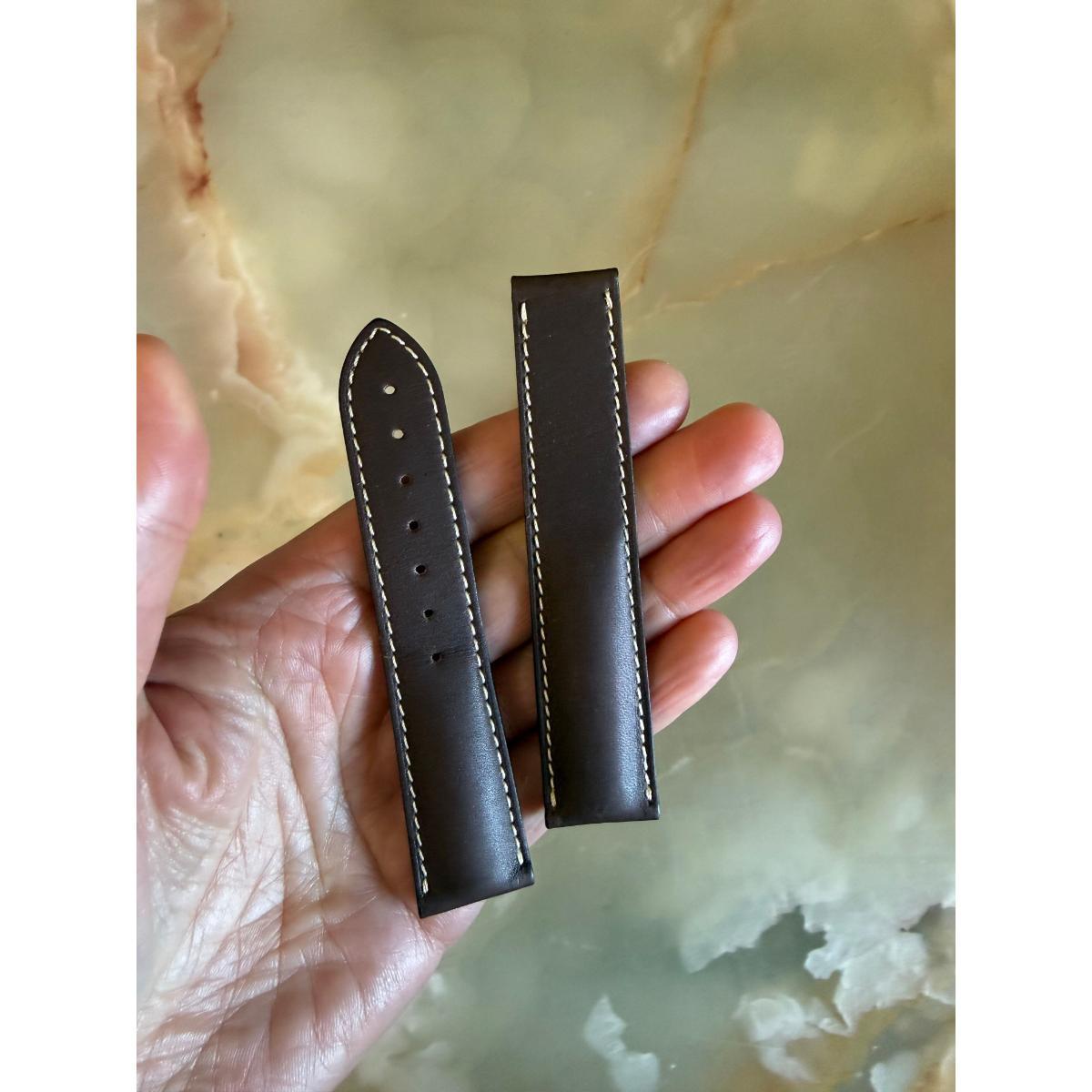 Authentic Omega Brown Leather Watch Strap Band 21mm 98000150