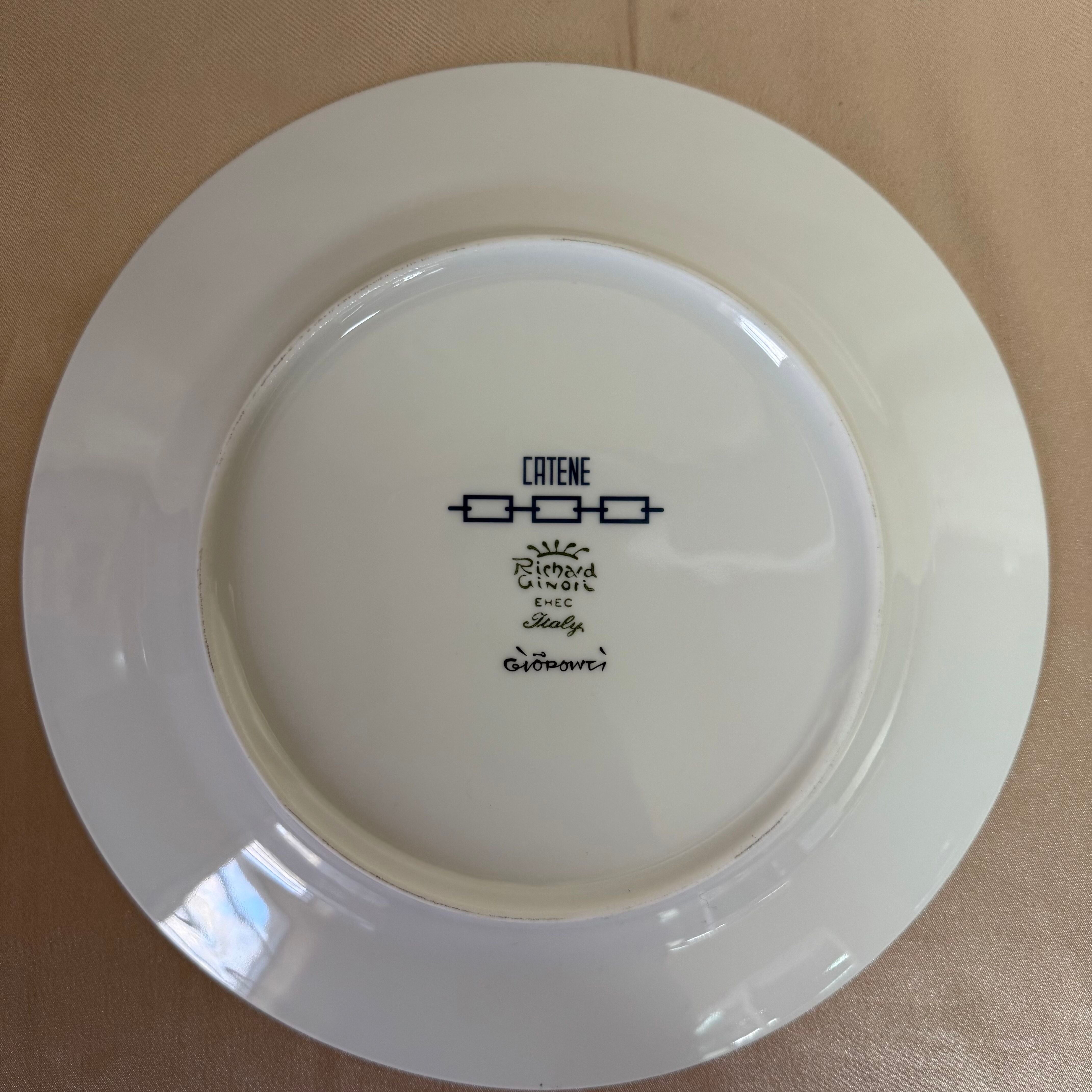 Richard Ginori Catene Blue 5 pc Dinner Place Setting