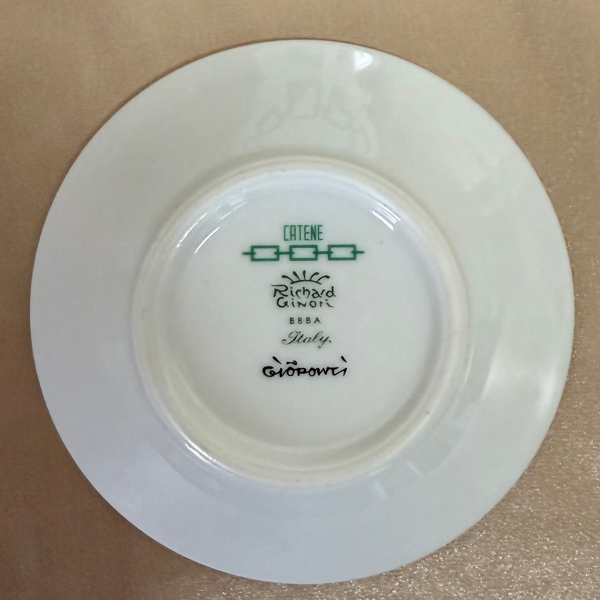 Richard Ginori Catene Green 5 pc Dinner Place Setting