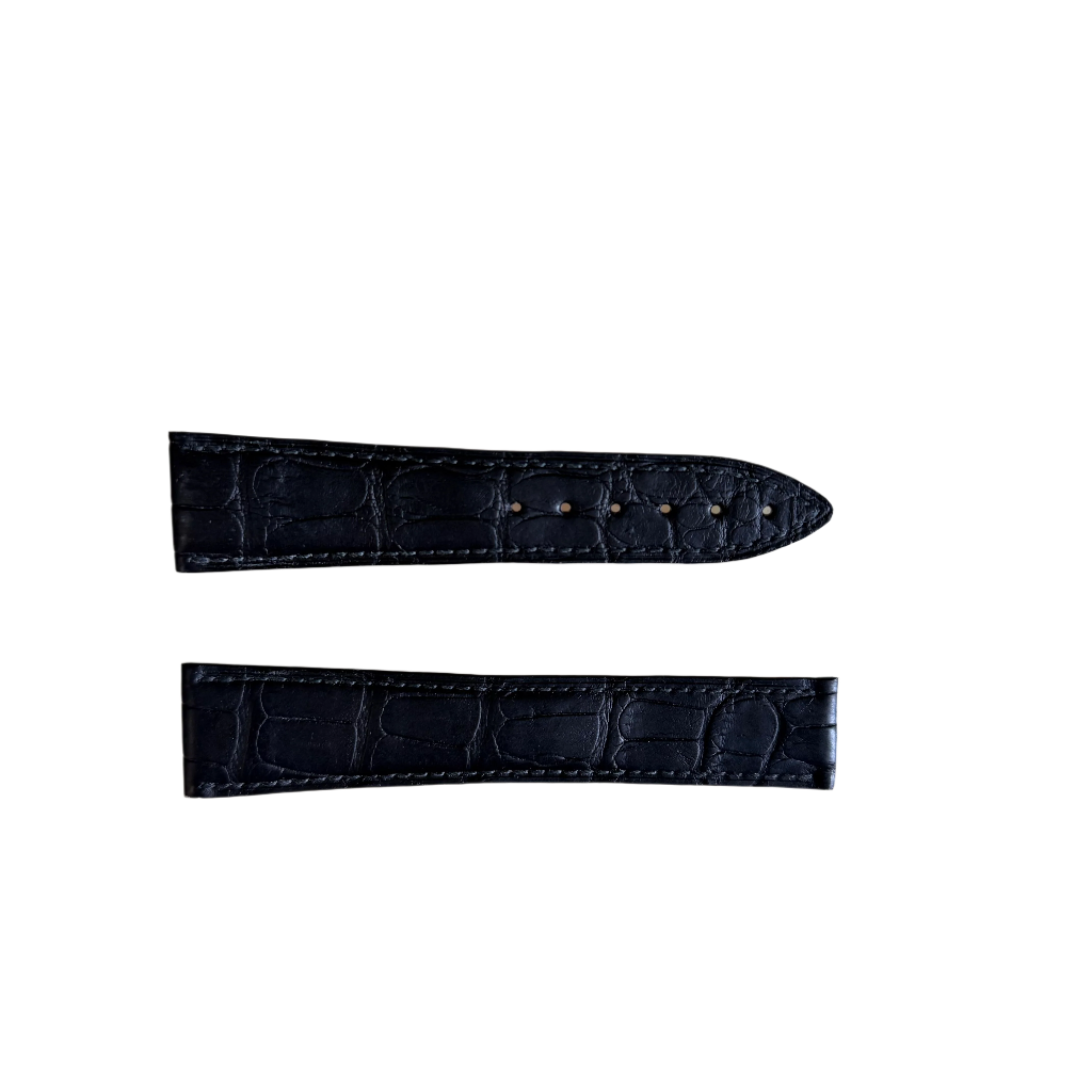 Authentic Blancpain Black Crocodile Watch Strap Band 22mm