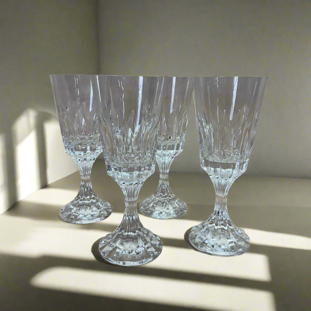 Baccarat Crystal D'Assas Water Goblet Set of 4