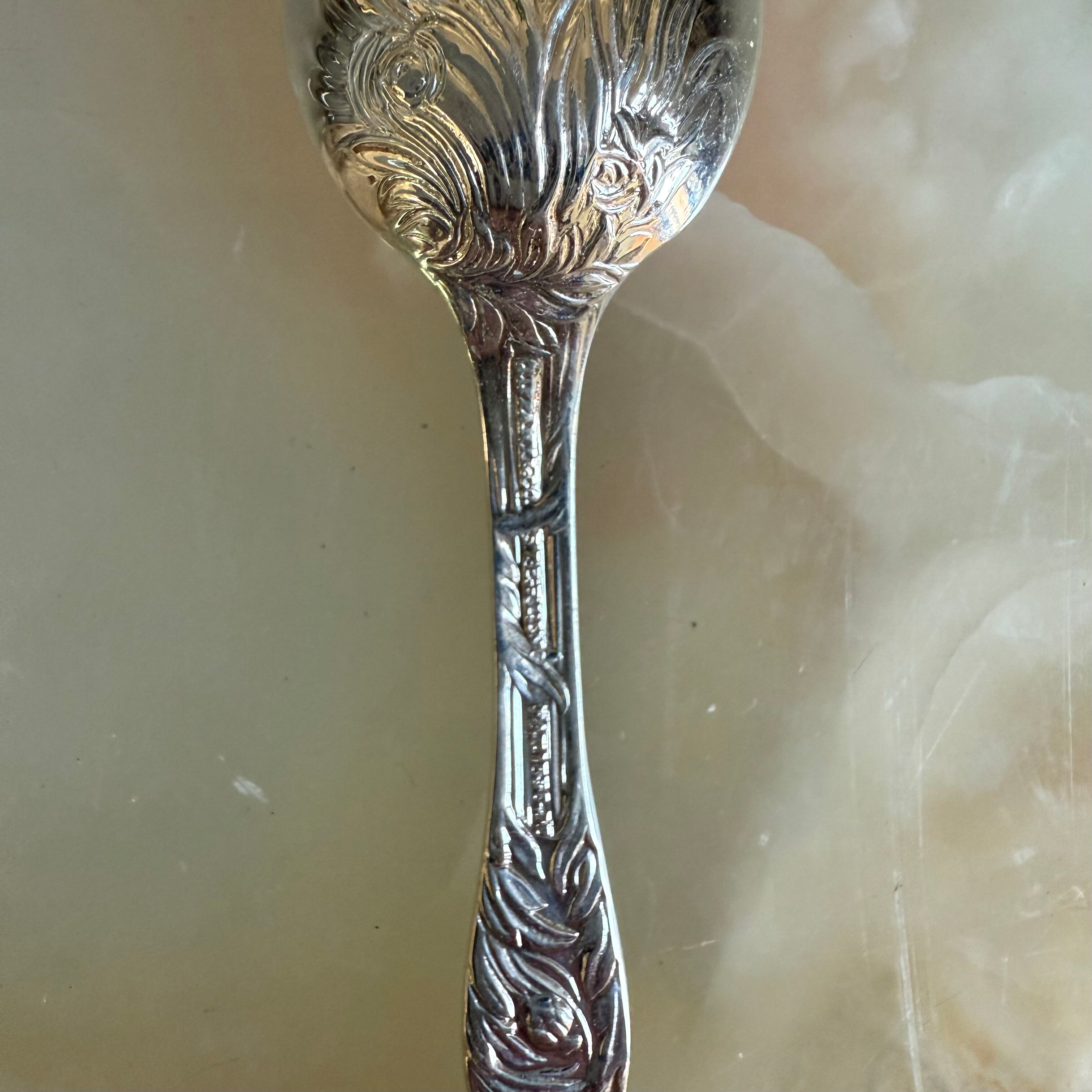 Tiffany & Co Chrysanthemum Sterling Silver Demitasse Spoon