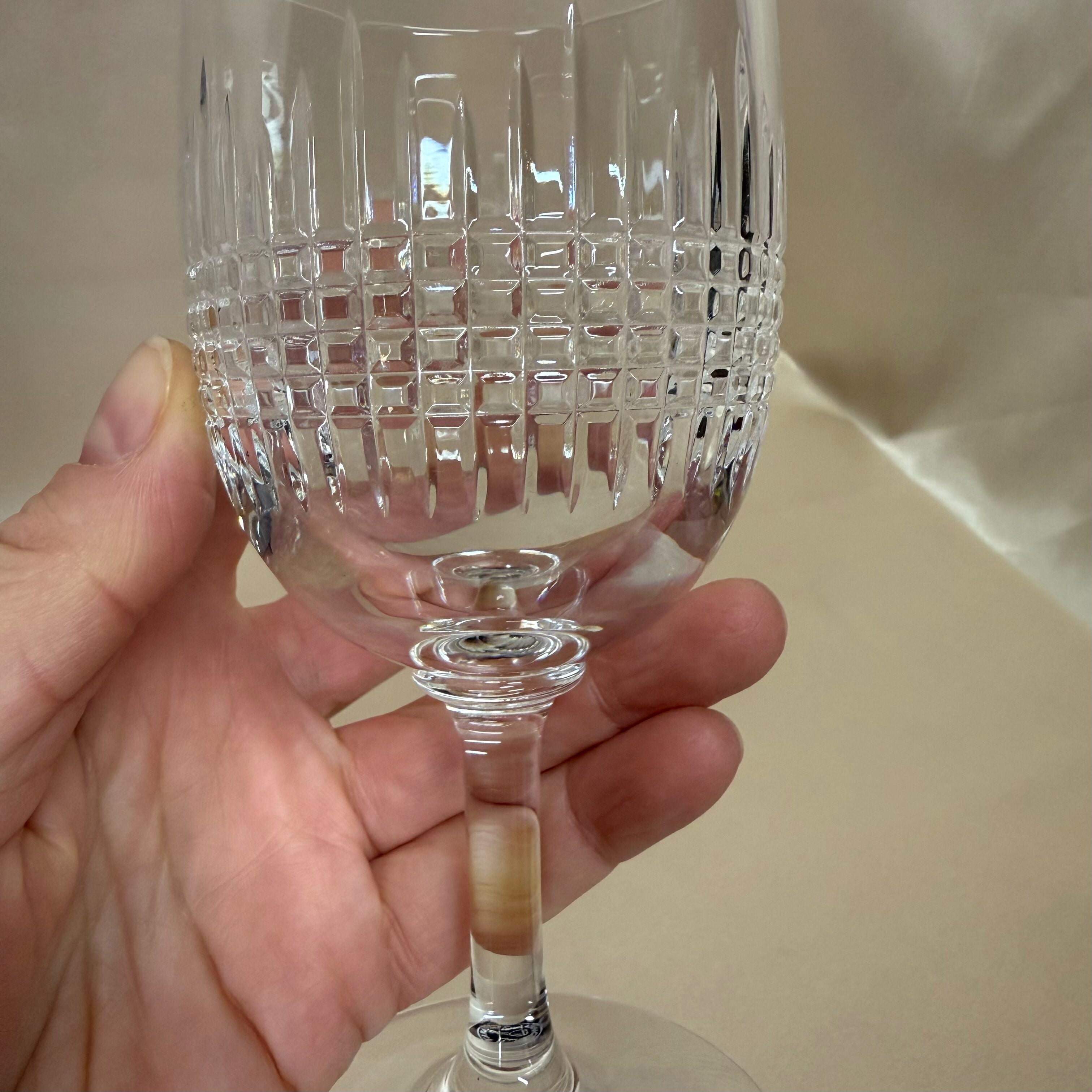 Baccarat Crystal Nancy Water Goblet Glass Set of 2