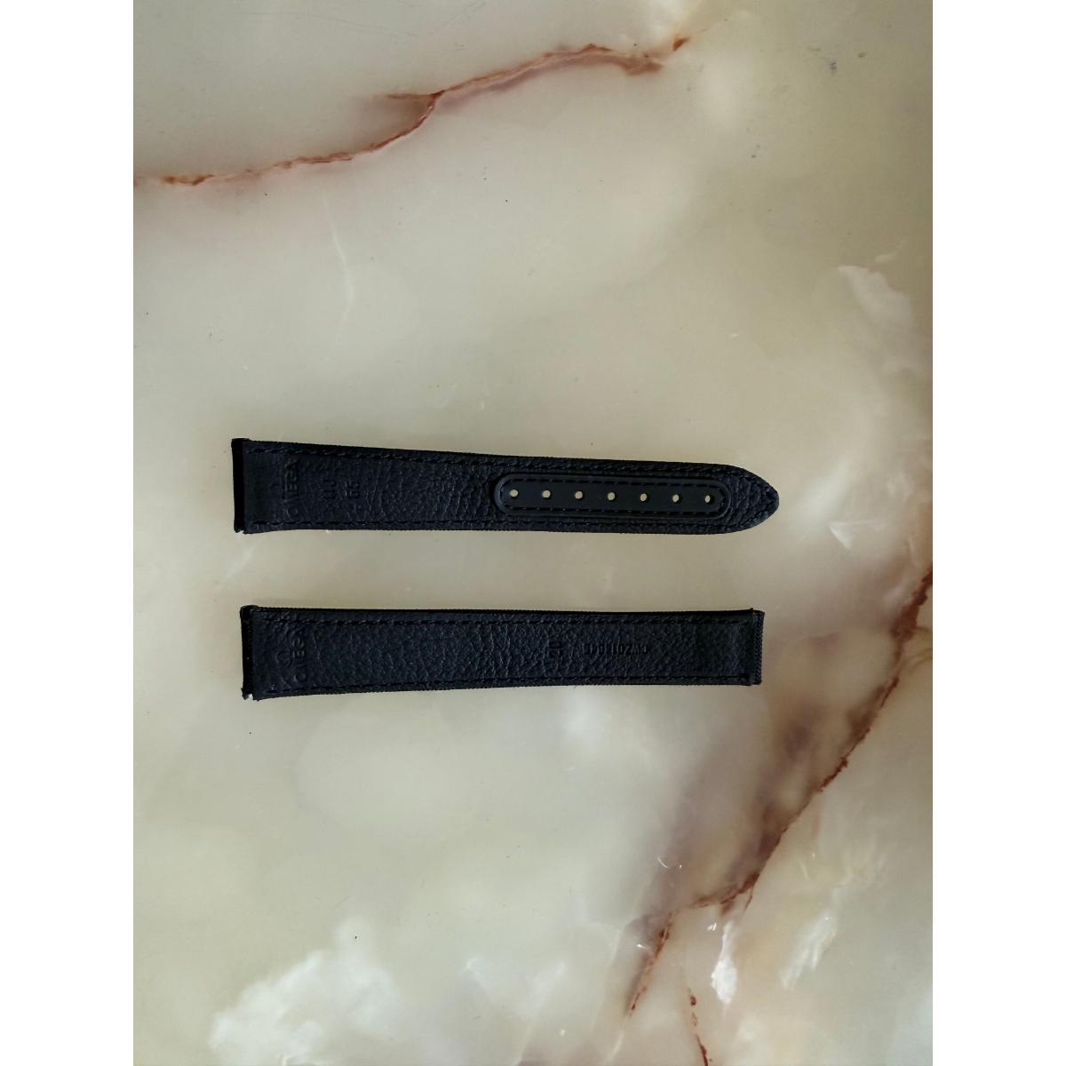 Authentic Omega Black Fabric Watch Strap Band 20mm CWZ014645