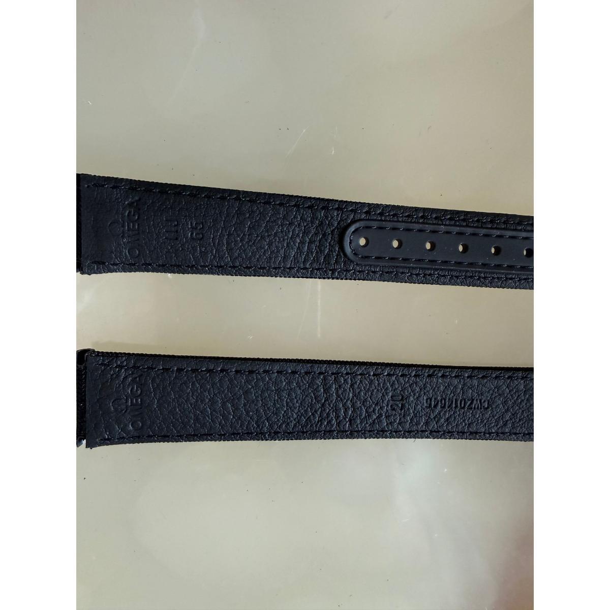 Authentic Omega Black Fabric Watch Strap Band 20mm CWZ014645