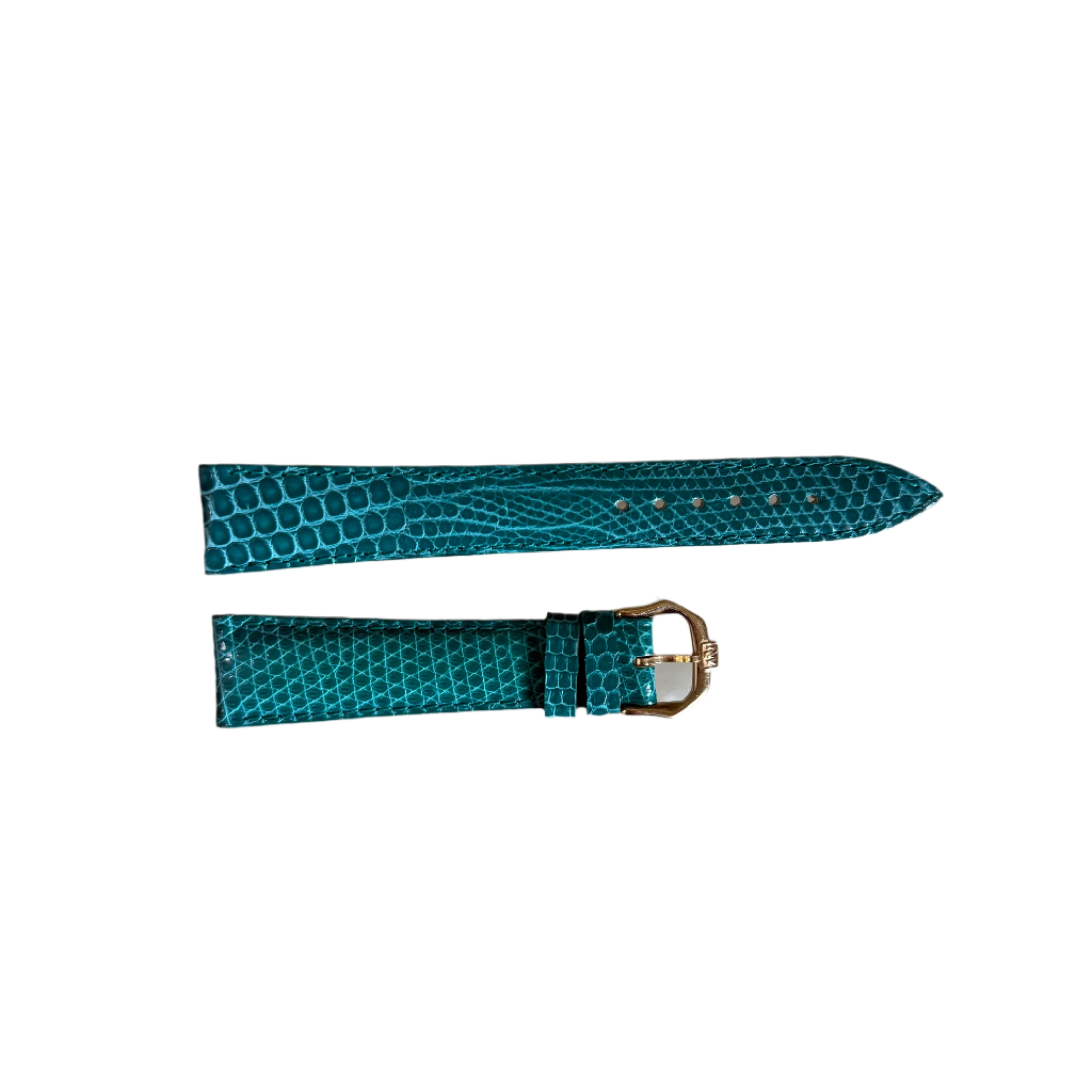 Authentic Raymond Weil Green Lizard Watch Strap Band 18mm w Buckle