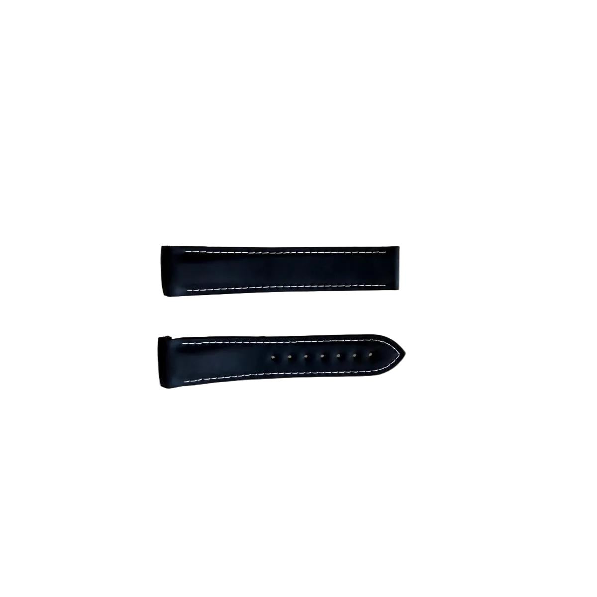 Authentic Omega Black Rubber Watch Strap Band 20mm 98000297