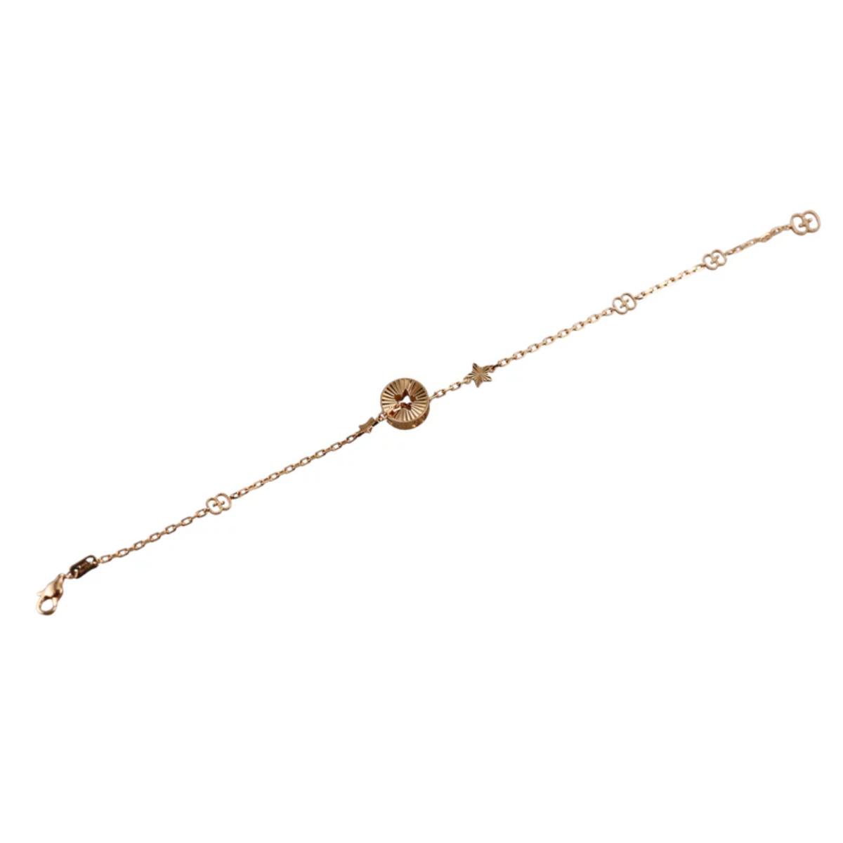 18k Gold Gucci Icon Star Bracelet Retail $2300