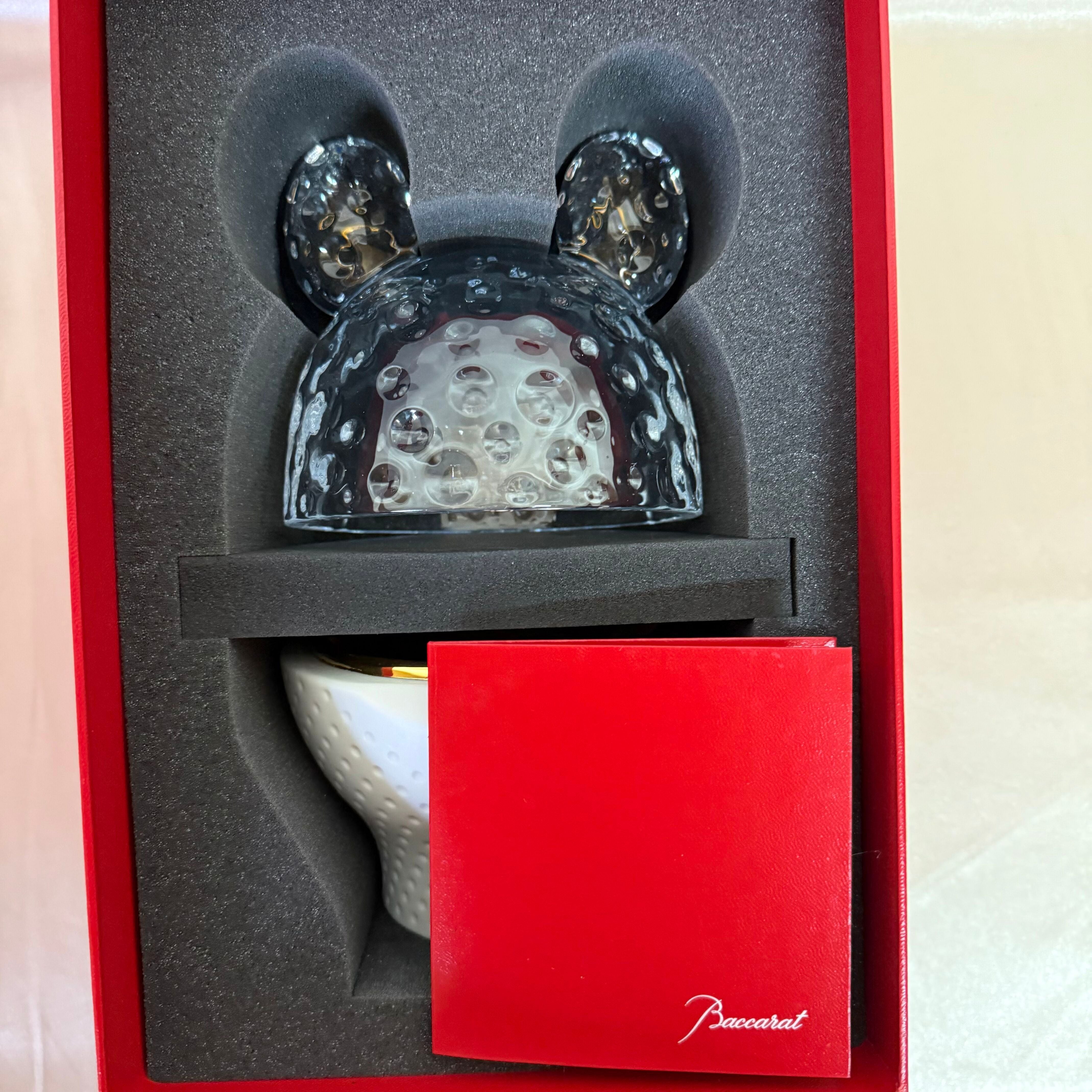 Baccarat Crystal Zoo Clear Frog Jewelry Box 2813987