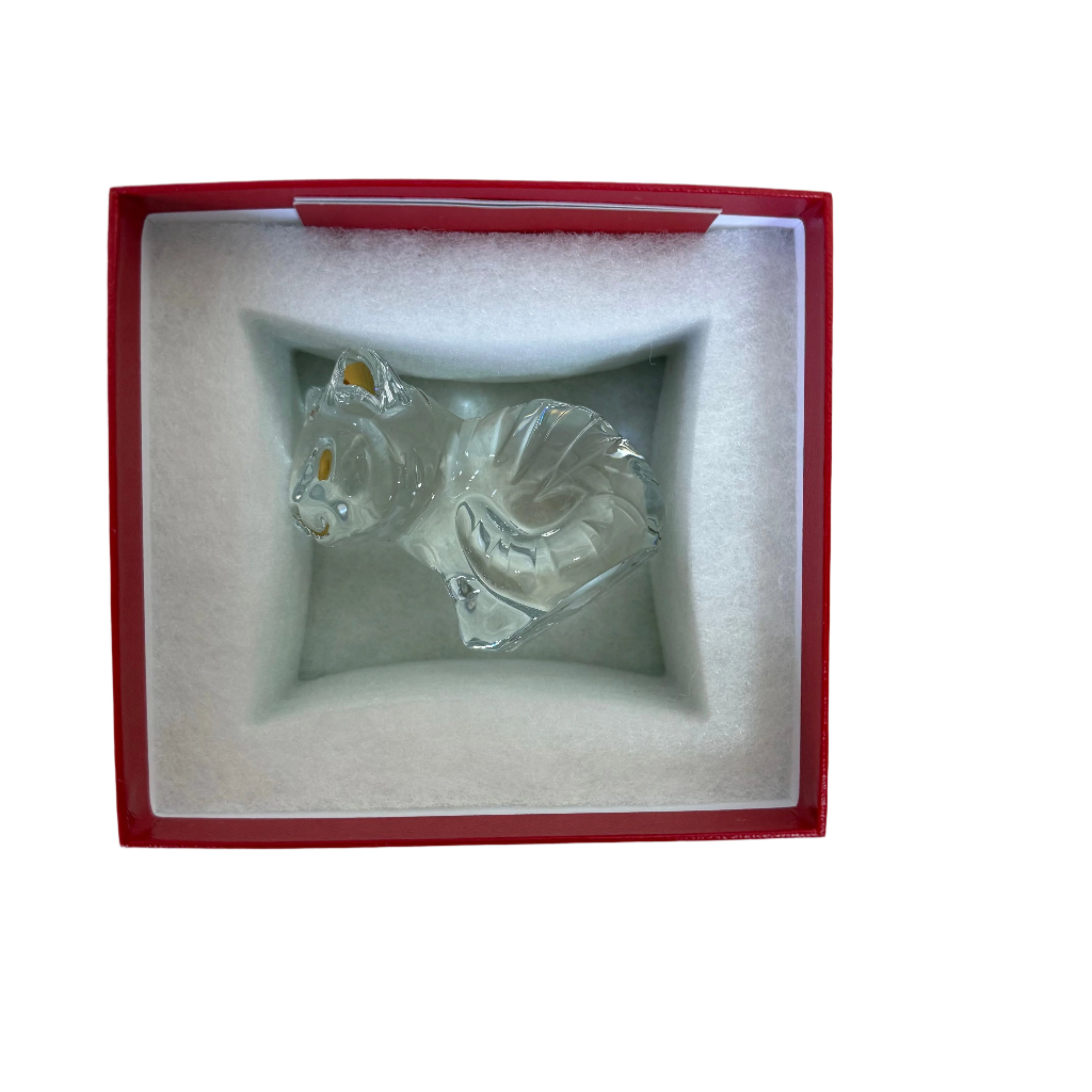 Baccarat Crystal Minimals Clear Tiger Figurine 2814560