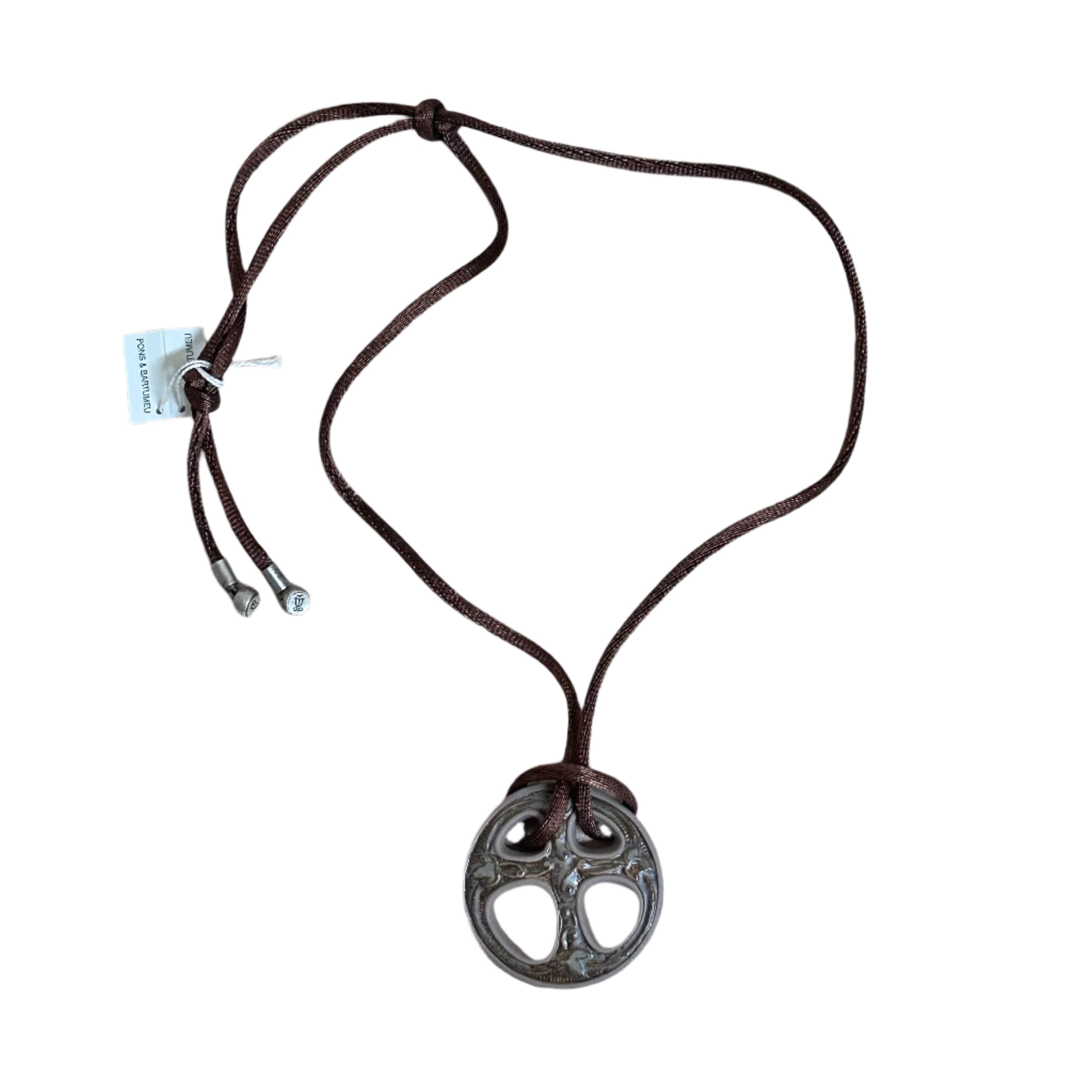 Talismania LLADRO Balance Pendant on Silk Cord Necklace 01010006