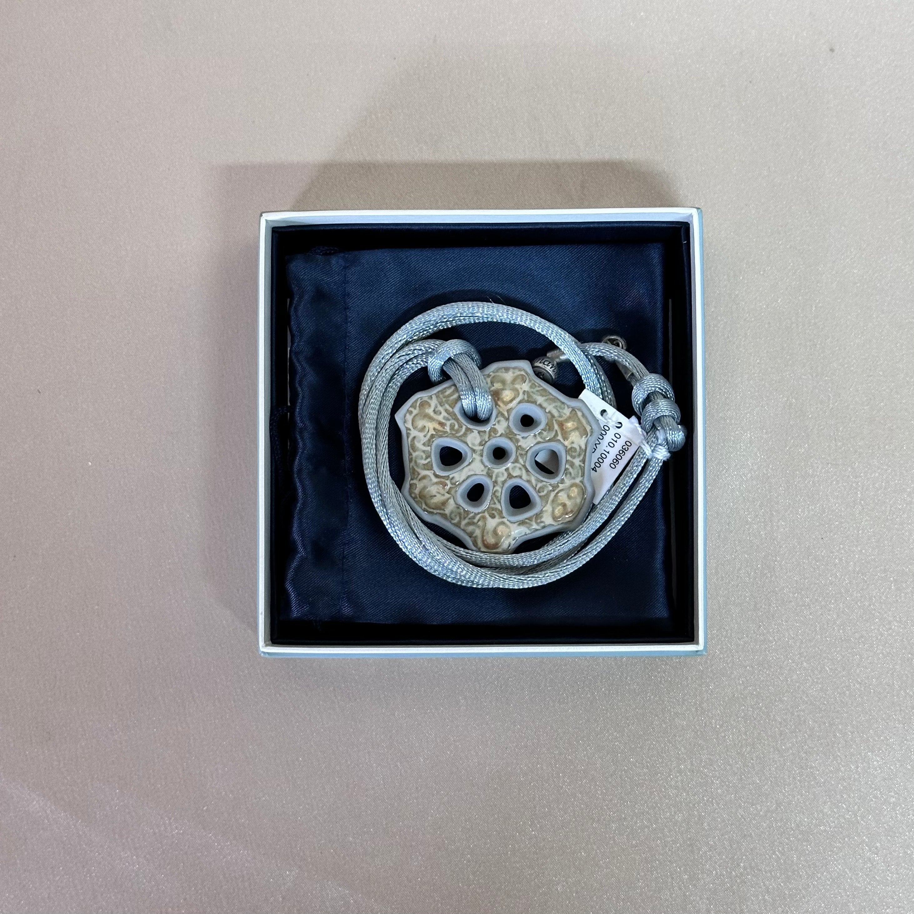 Talismania LLADRO Zodiac Pendant on Silk Cord Necklace 01010004