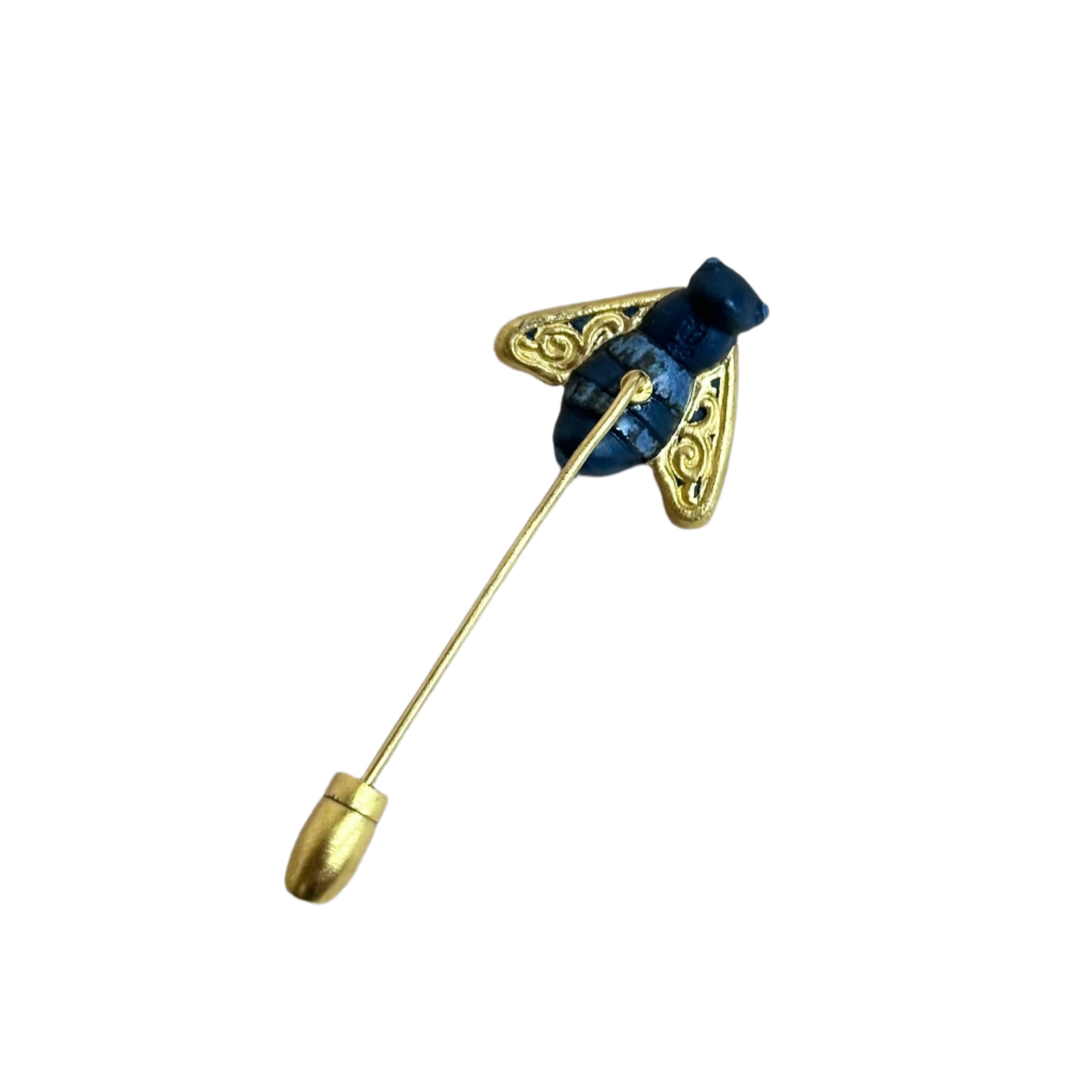 Talismania LLADRO Team Worker (Gold) Bee Brooch Pin 01010032