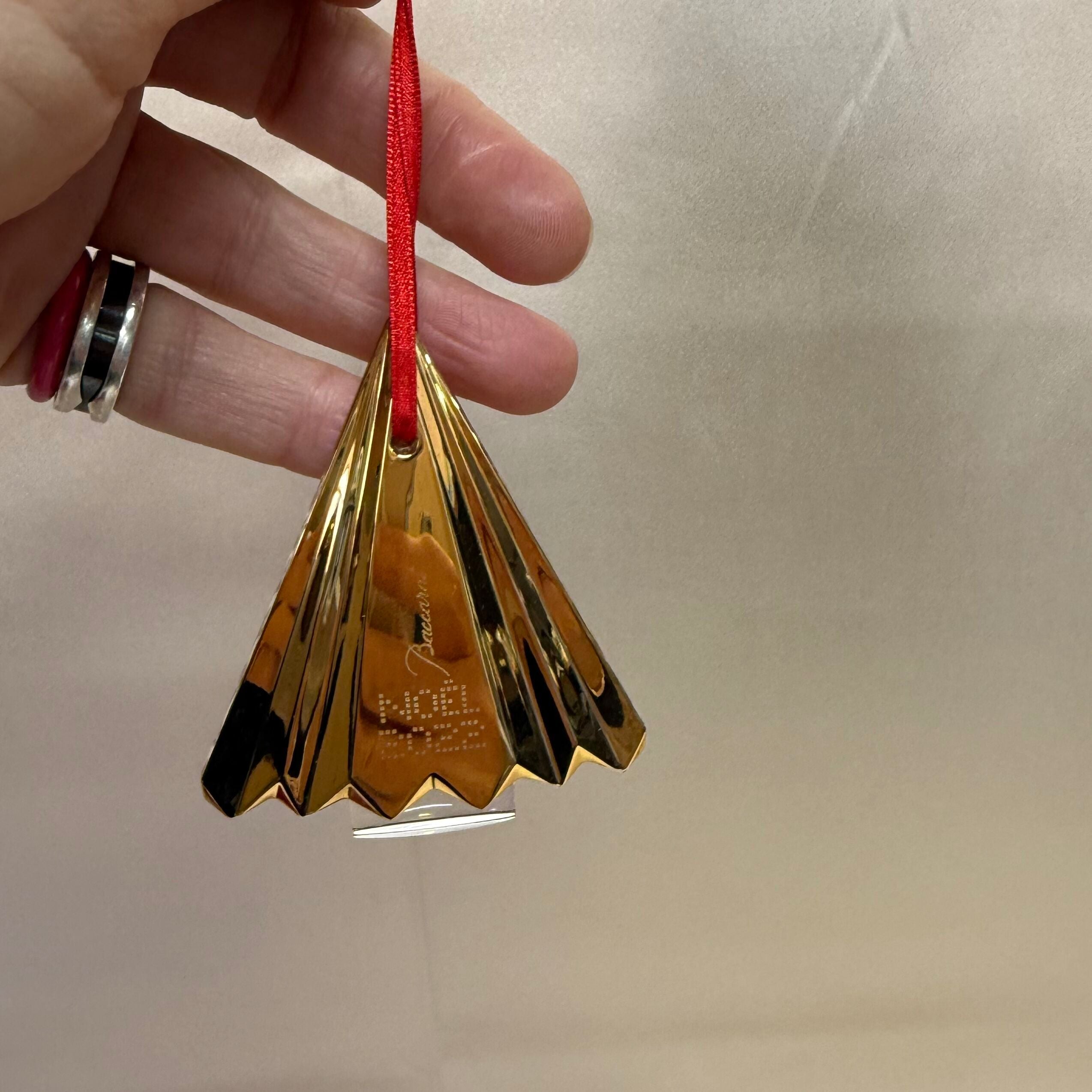 Baccarat Crystal Noel Gold Ornament 2022 2815091
