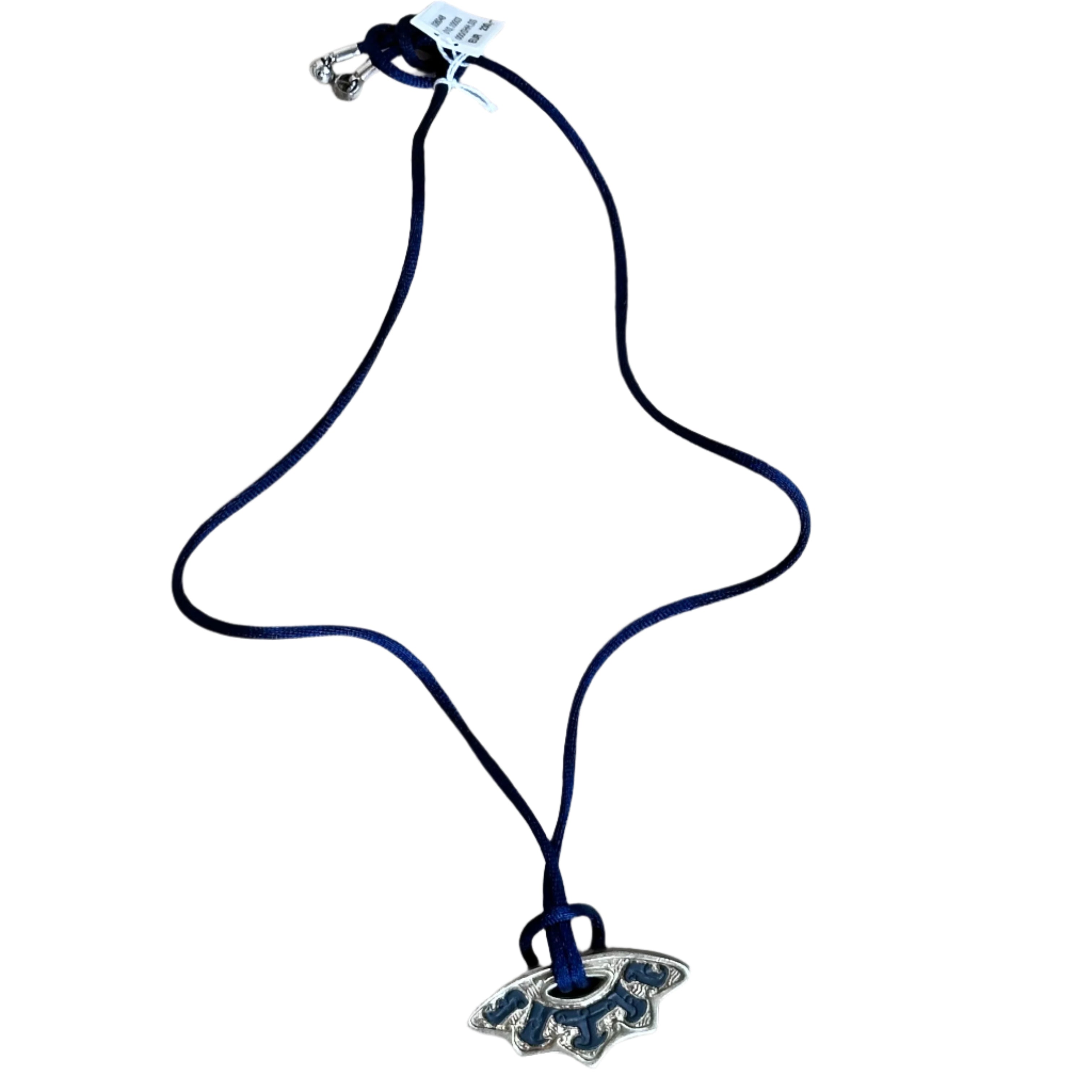 Talismania LLADRO Harmony (Blue Silver) Pendant on Silk Cord Necklace 01010003