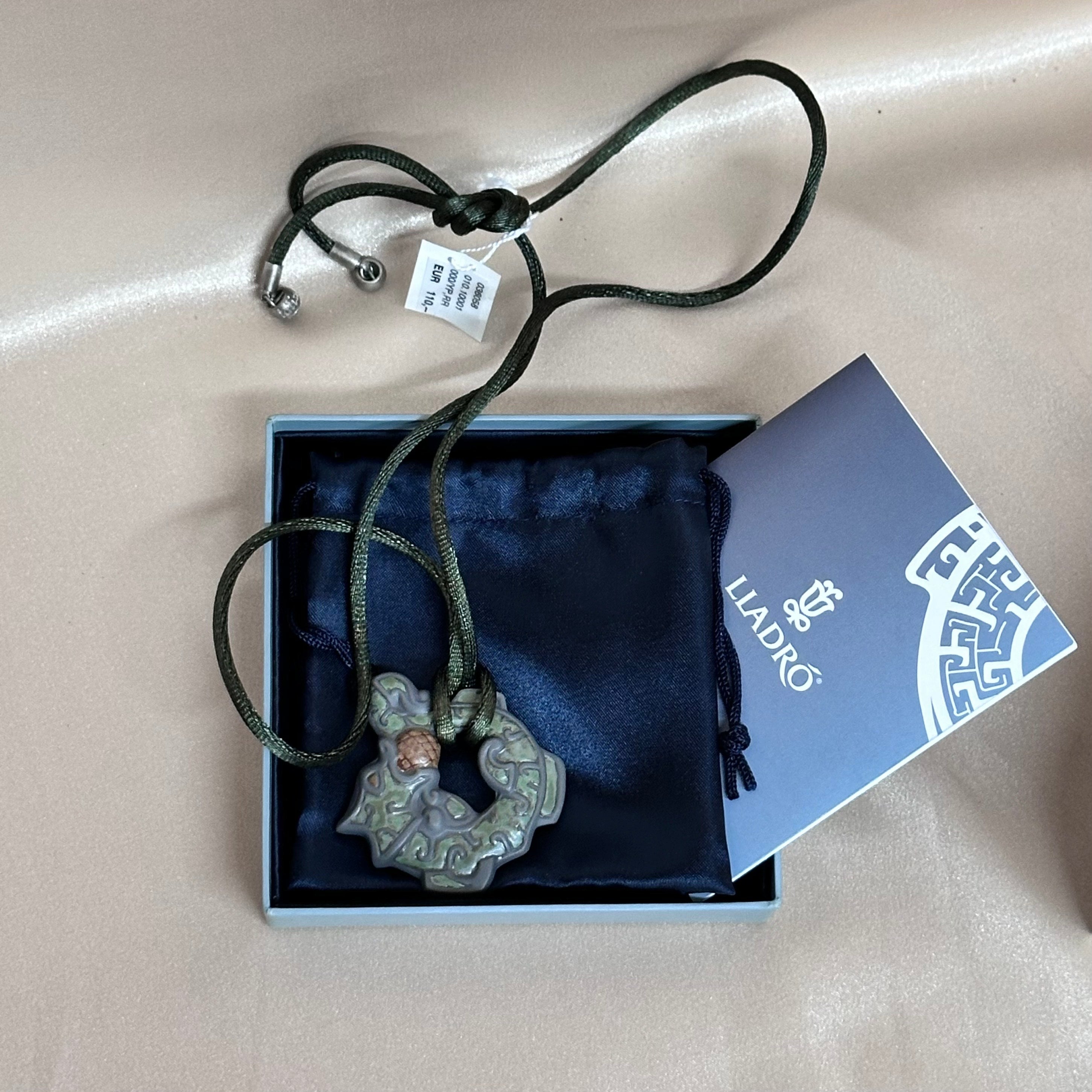 Talismania LLADRO Endless Life Pendant on Silk Cord Necklace 01010001