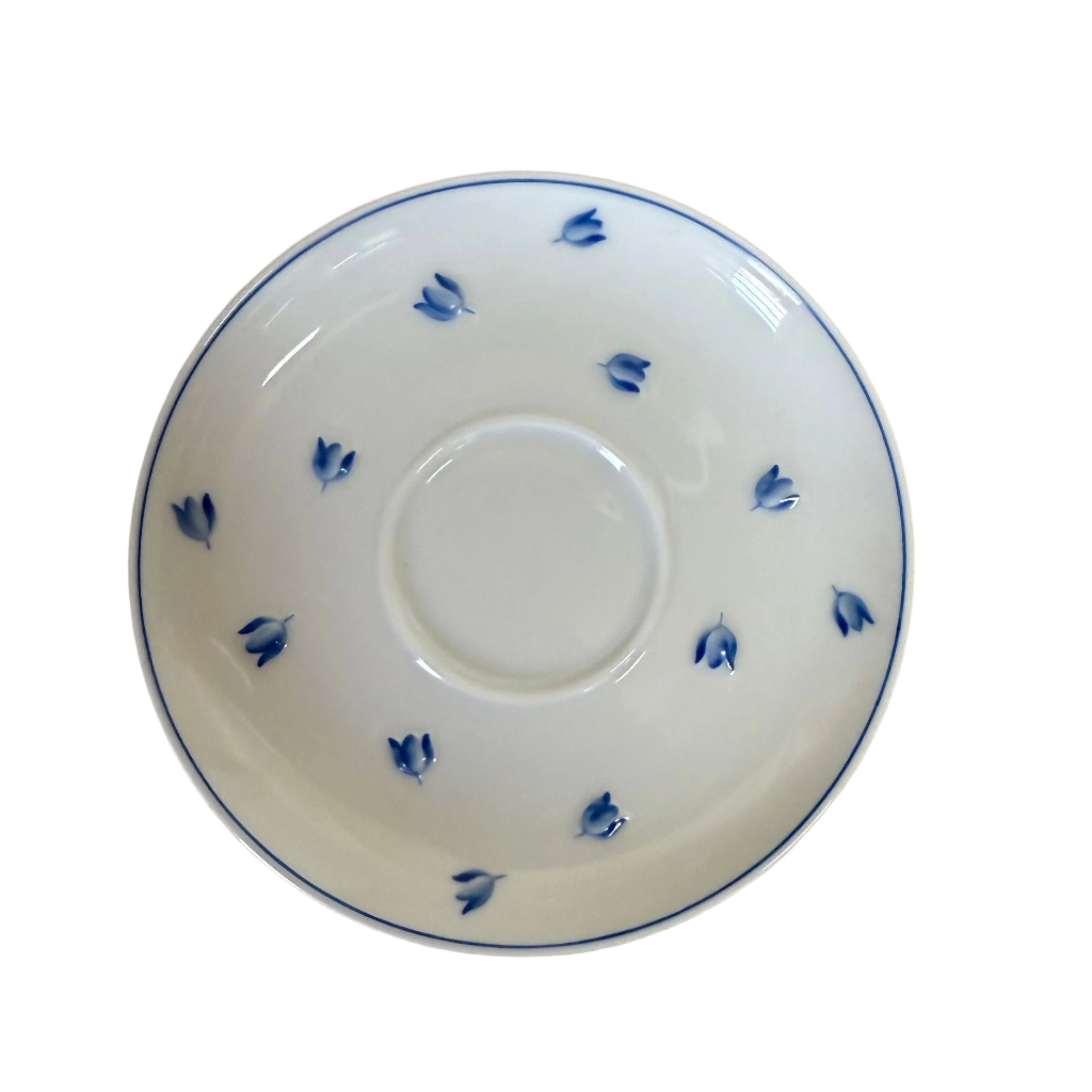 Lalique Muguet Blue 5 pc Dinner Place Setting