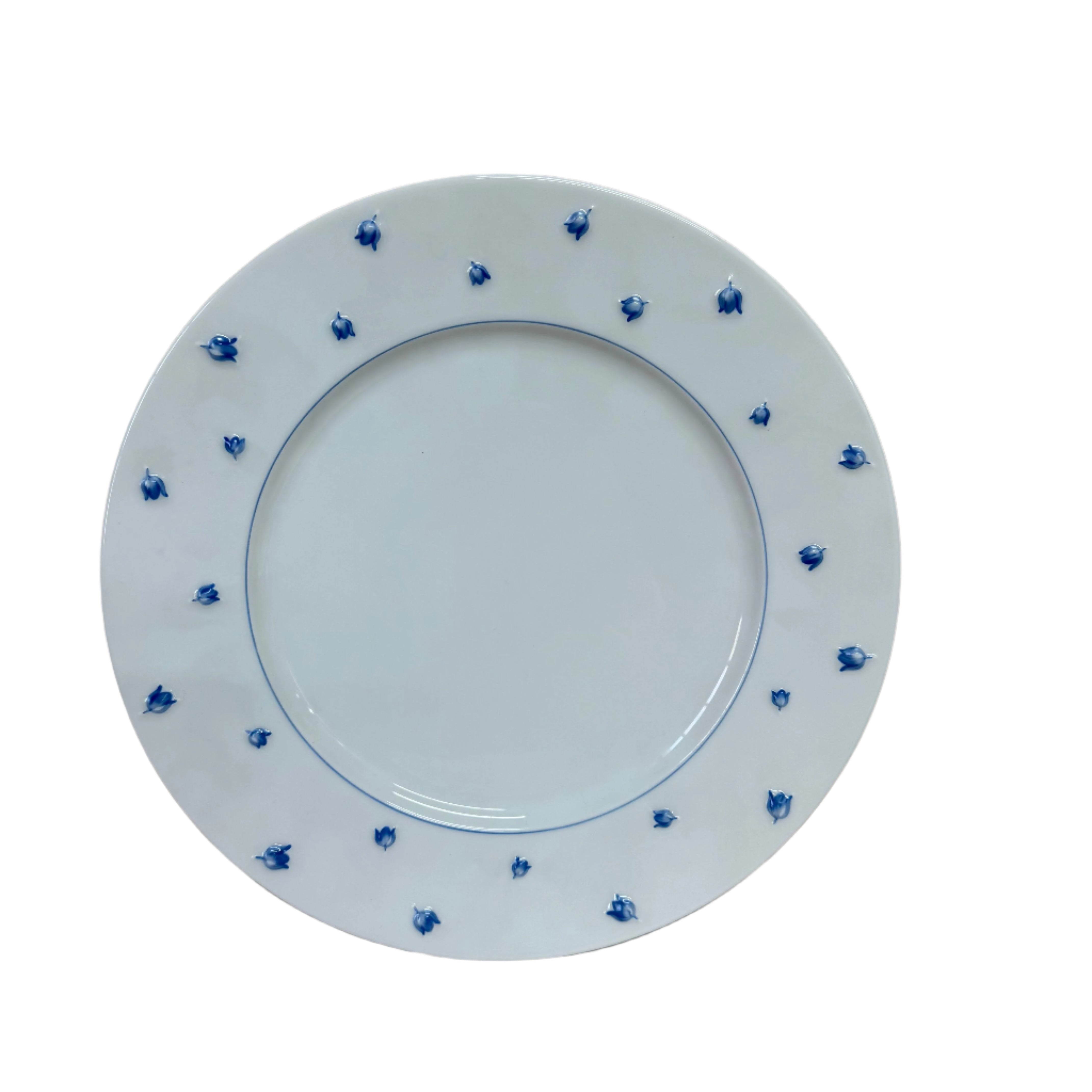 Lalique Muguet Blue 5 pc Dinner Place Setting